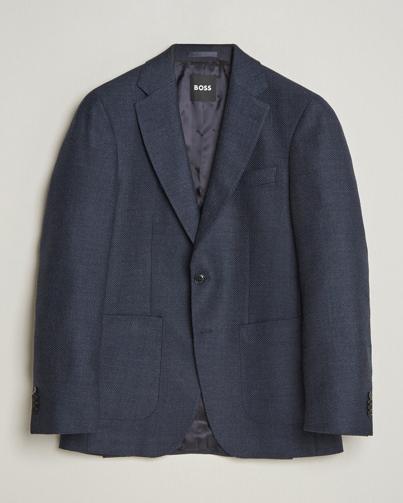 Homme | Blazers | BOSS BLACK | Hutson Wool Patch Pocket Blazer Dark Blue