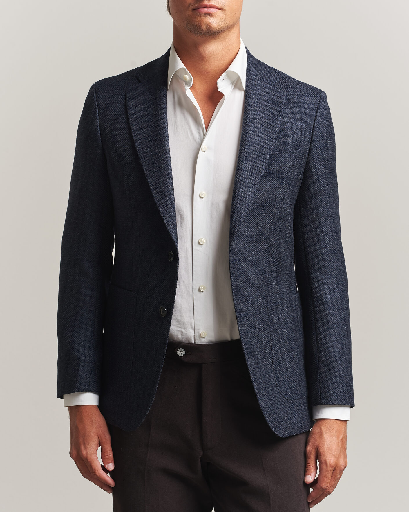Homme | Blazers | BOSS BLACK | Hutson Wool Patch Pocket Blazer Dark Blue