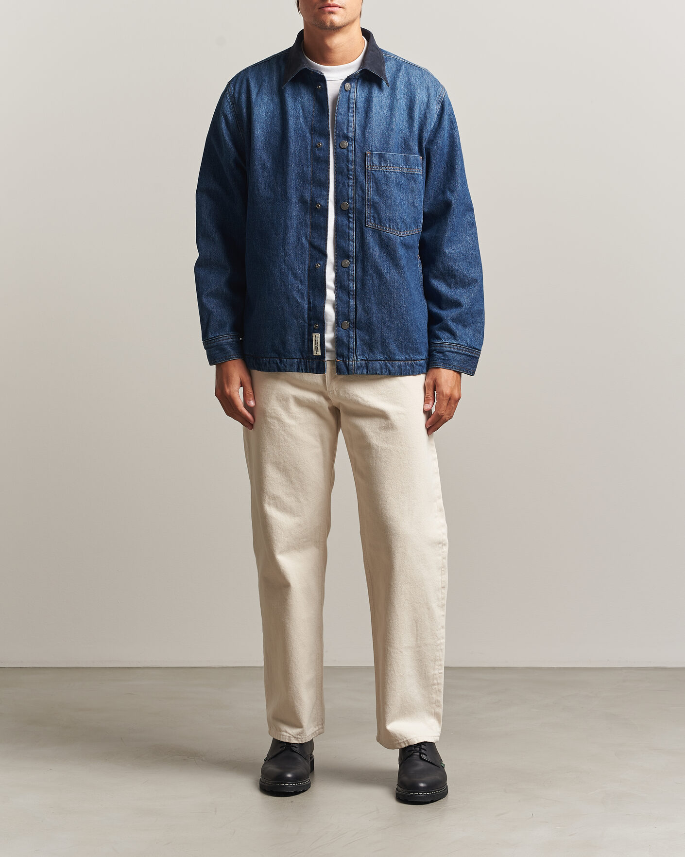 Homme | Chemises | BOSS ORANGE | Laredo Denim Overshirt Navy
