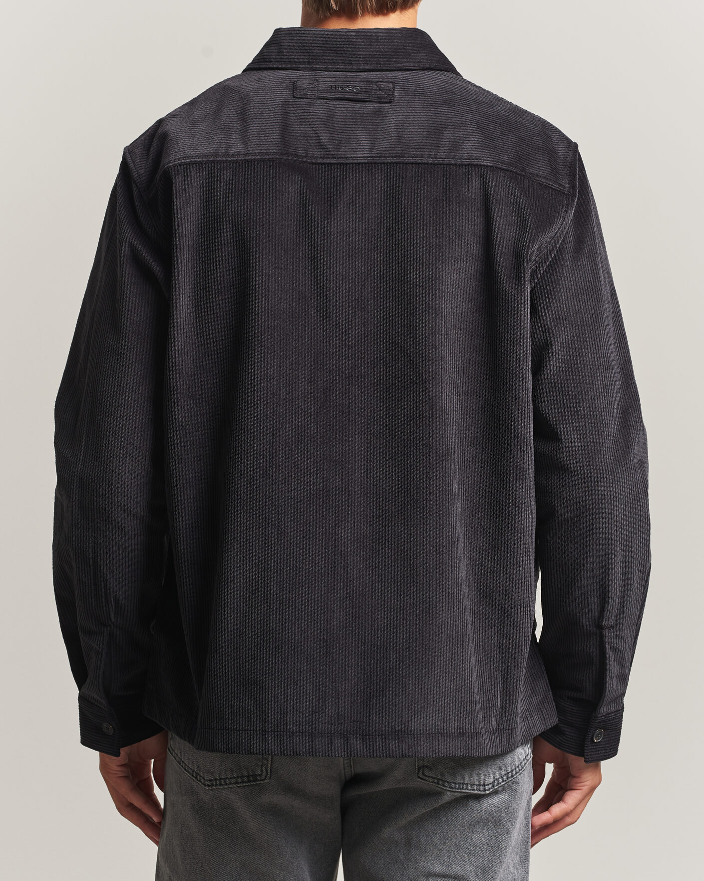 Homme | Chemises | HUGO | Ecord Corduroy Overshirt Black