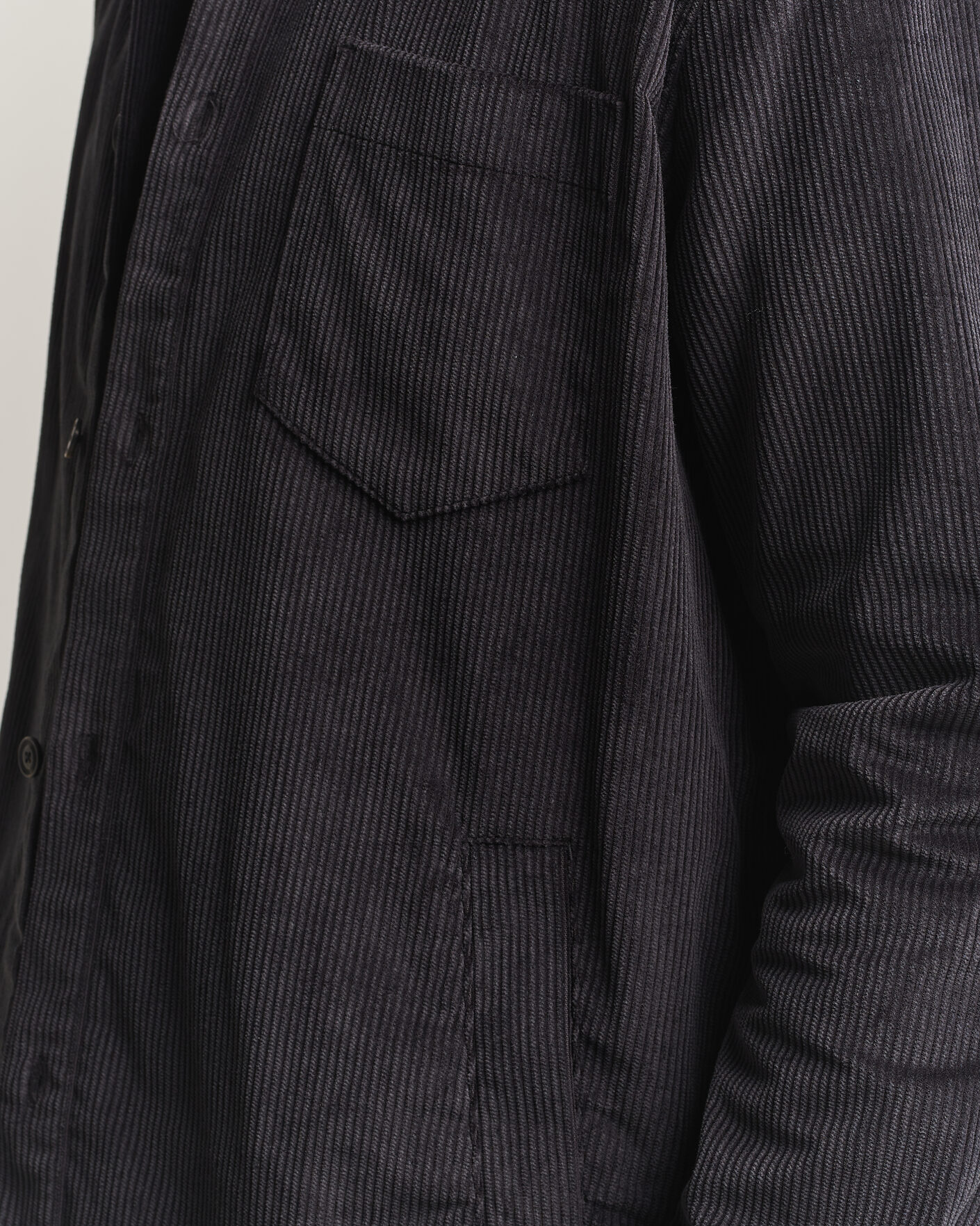 Homme | Chemises | HUGO | Ecord Corduroy Overshirt Black