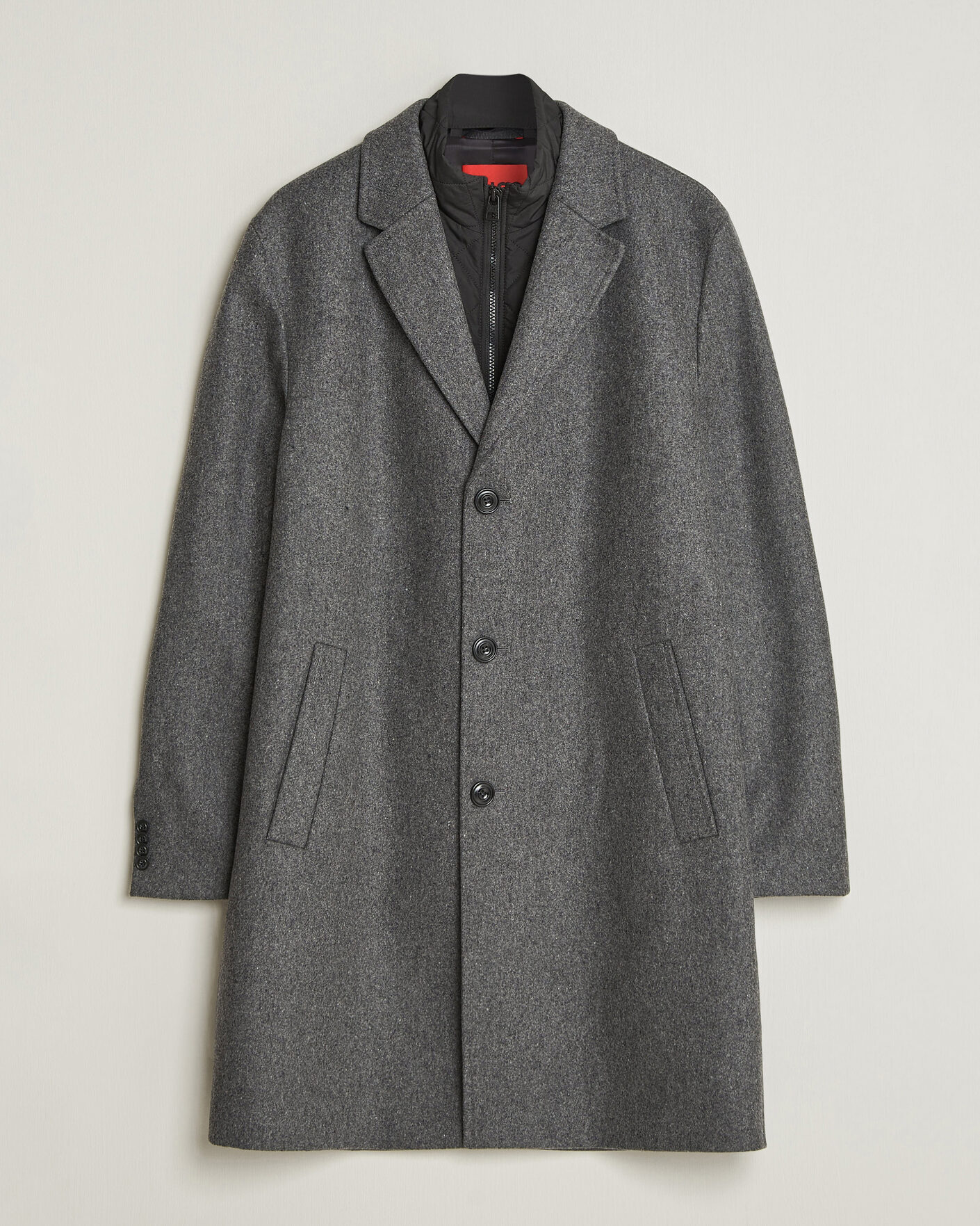 Homme | Manteaux Et Vestes | HUGO | Milogan Bib Coat Dark Grey