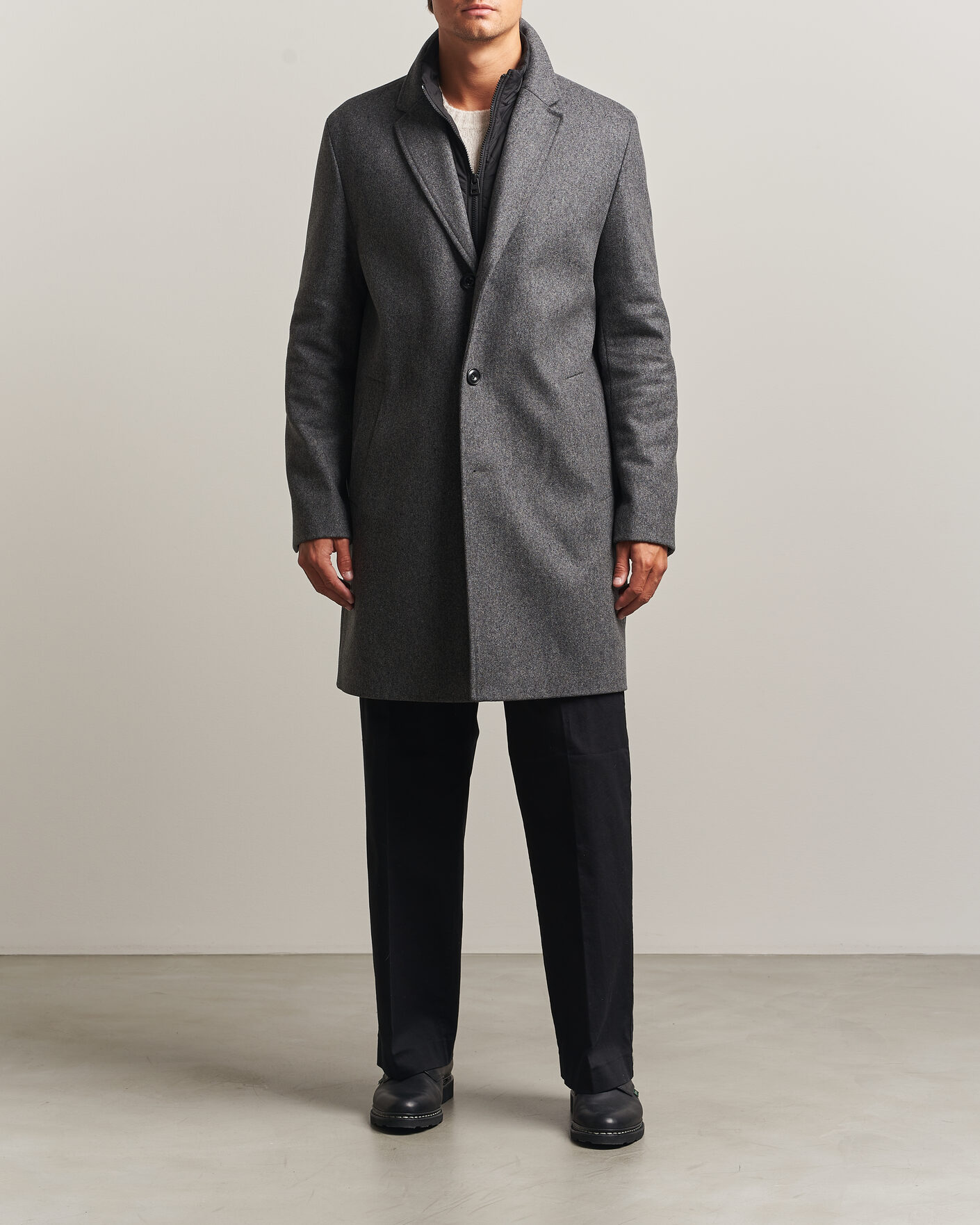 Homme | Manteaux Et Vestes | HUGO | Milogan Bib Coat Dark Grey