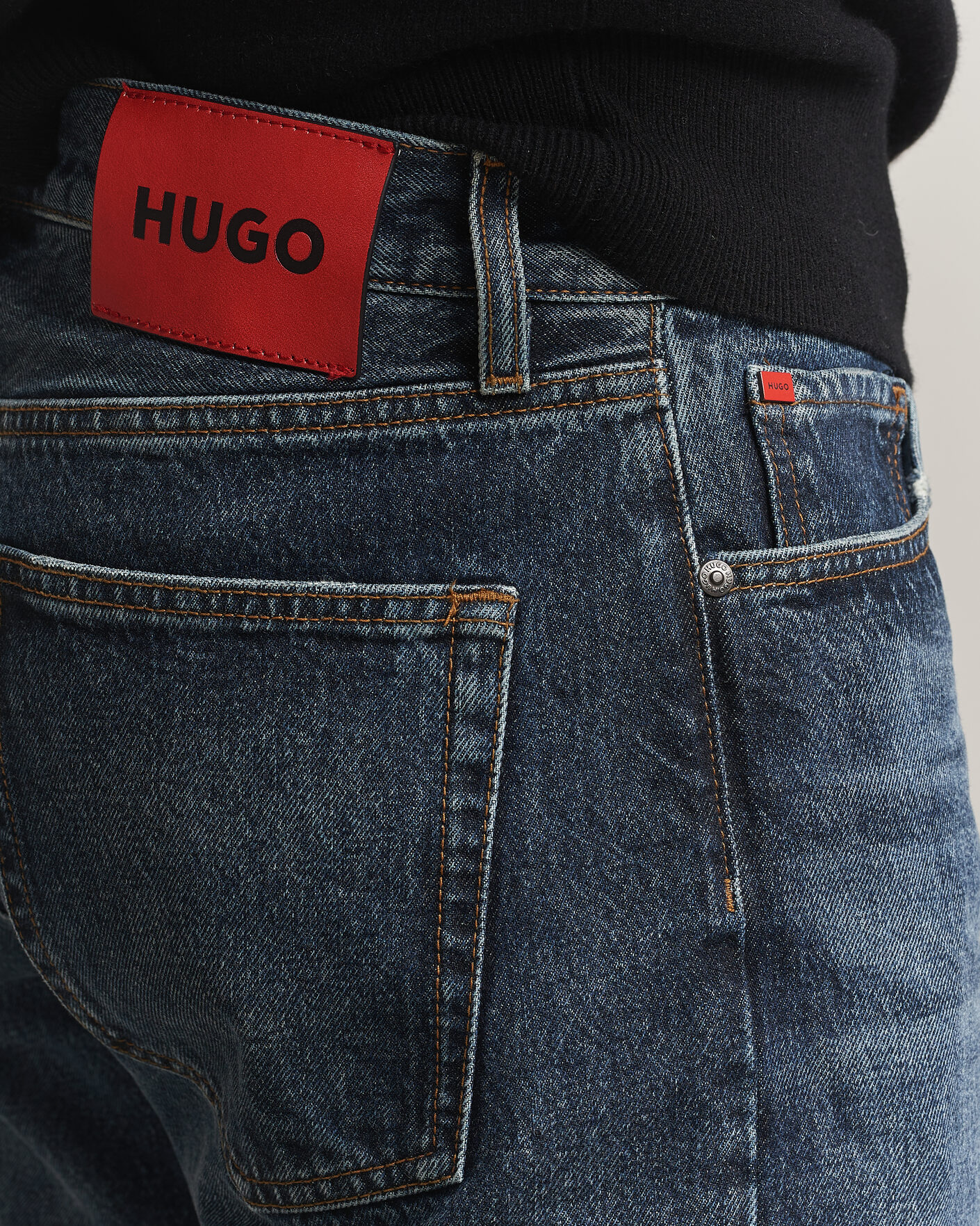Homme | Jeans | HUGO | 840 Regular Fit Jeans Navy