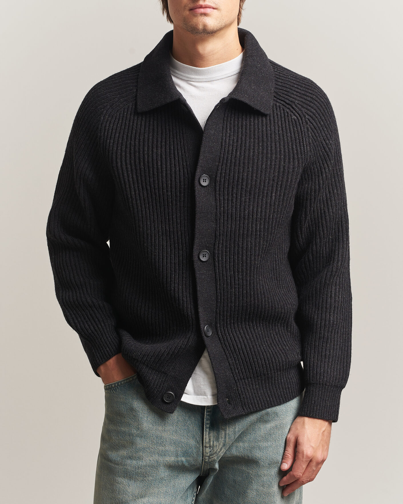 Homme | Pulls Et Tricots | HUGO | Sardeep Wool Knitted Cardigan Black