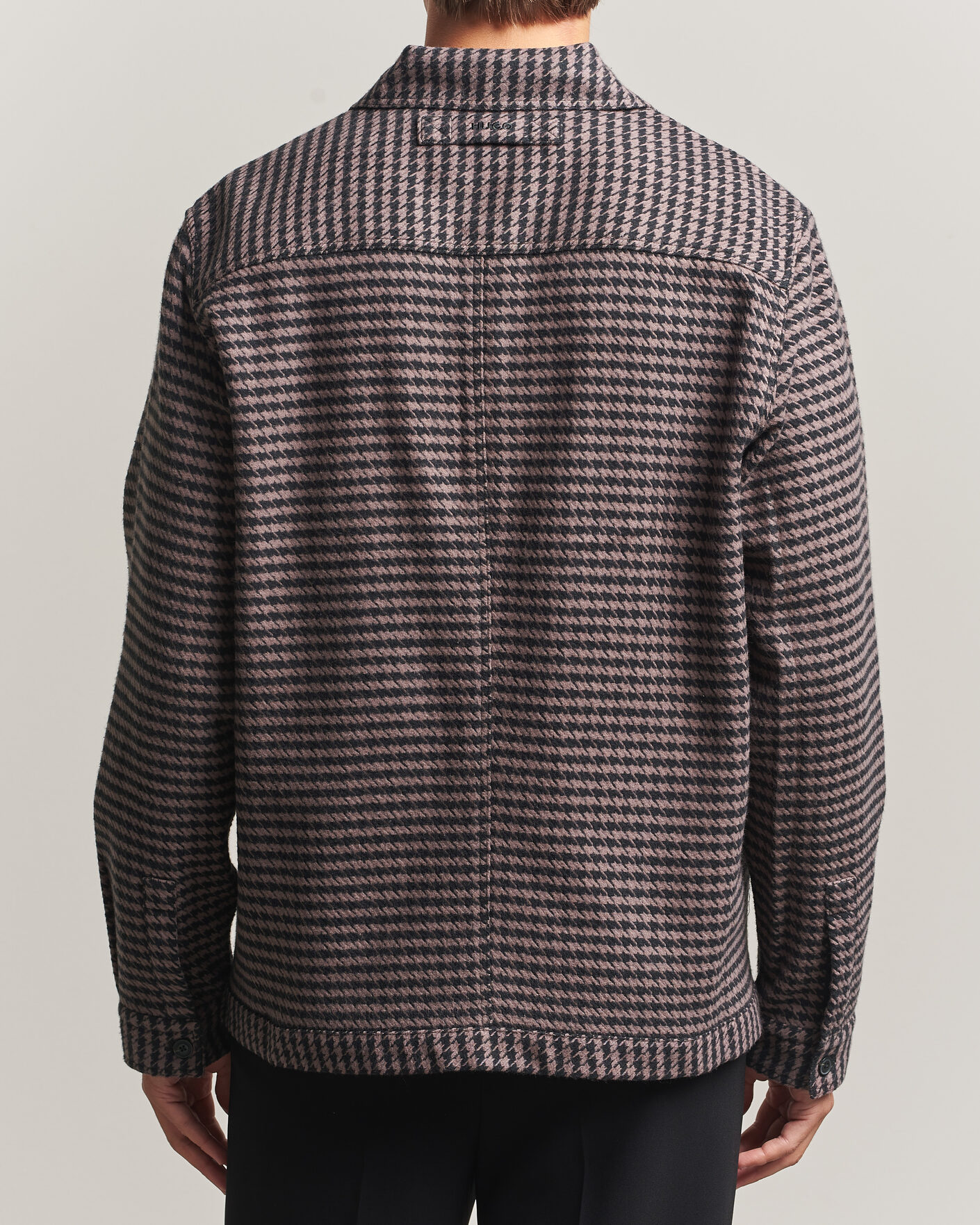 Homme | Chemises | HUGO | Eniri Houndstooth Overshirt Copper Brown