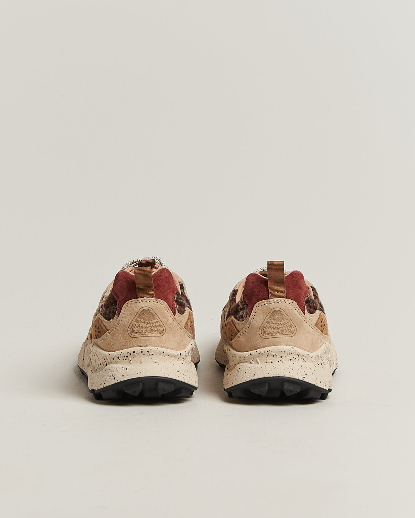 Homme | Baskets | Flower Mountain | Yamano 3 Suede/Wool Check Sneaker Brown