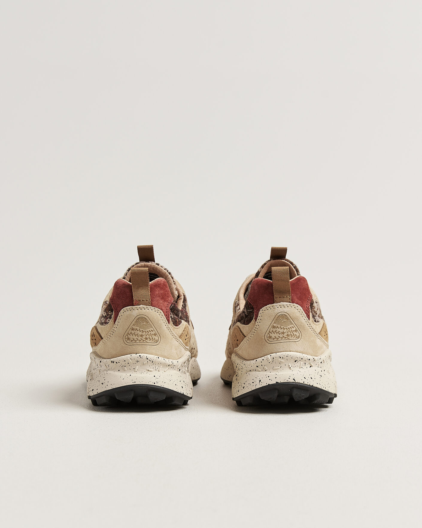 Homme | Baskets | Flower Mountain | Yamano 3 Suede/Wool Check Sneaker Brown
