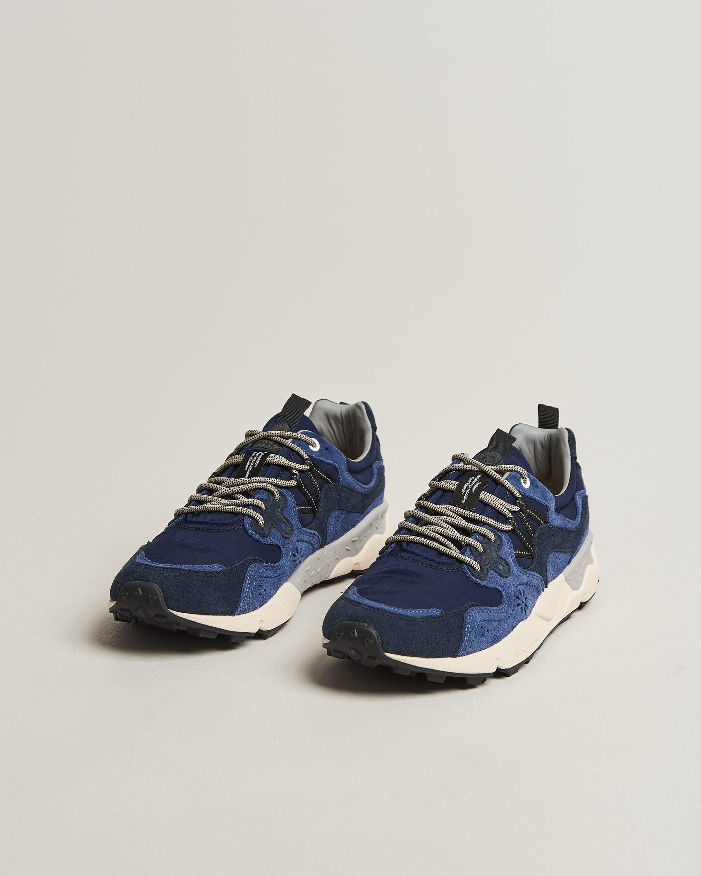 Homme | Baskets | Flower Mountain | Yamano 3 Cow Velour Sneaker Blue