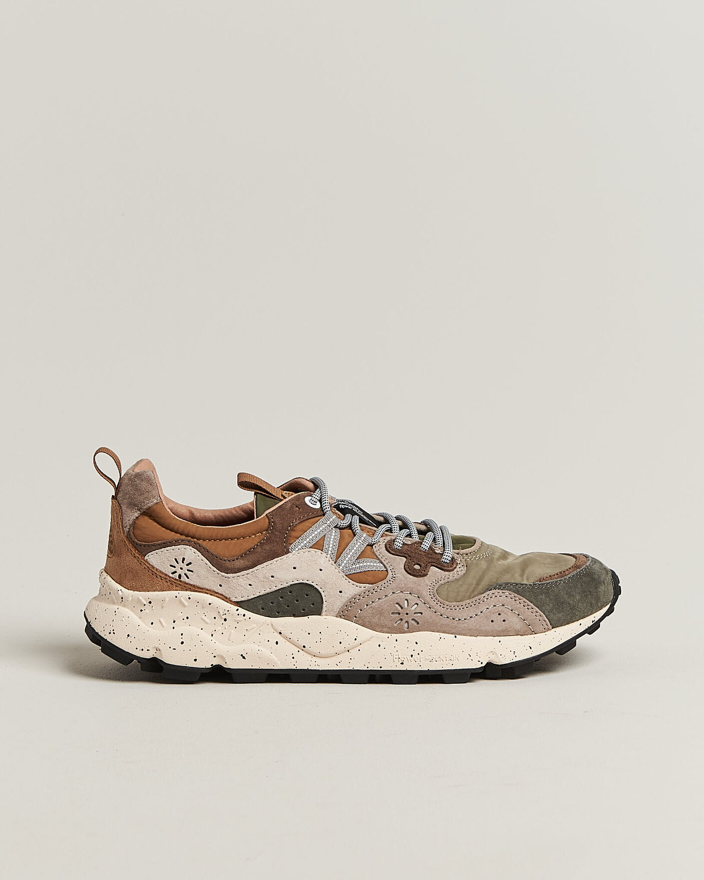Homme | Baskets | Flower Mountain | Yamano 3 Suede/Nylon Sneaker Grey/Onion