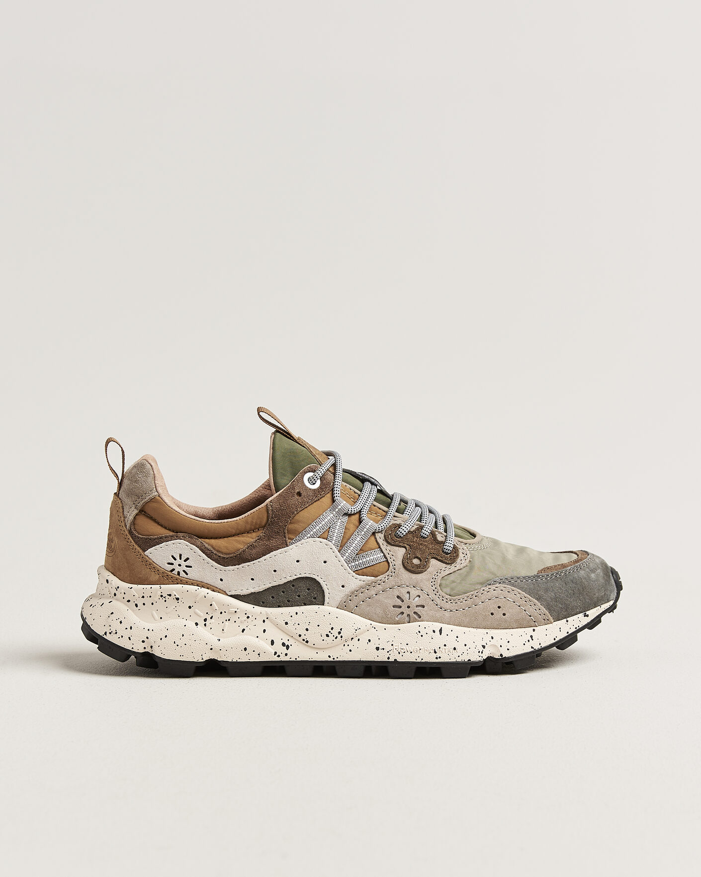 Homme | Baskets | Flower Mountain | Yamano 3 Suede/Nylon Sneaker Grey/Onion