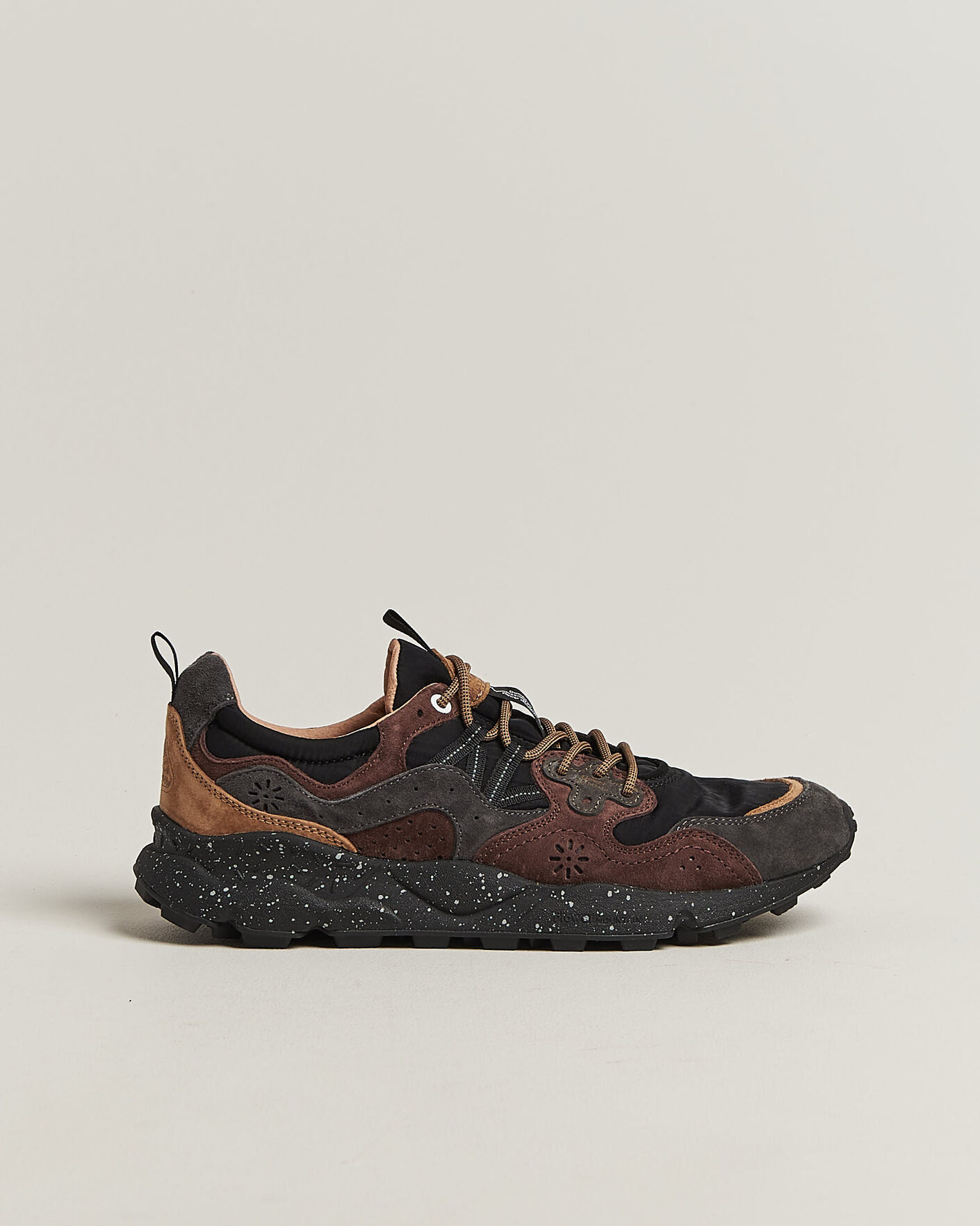 Homme | Baskets | Flower Mountain | Yamano 3 Suede/Nylon Sneaker Black/Brown