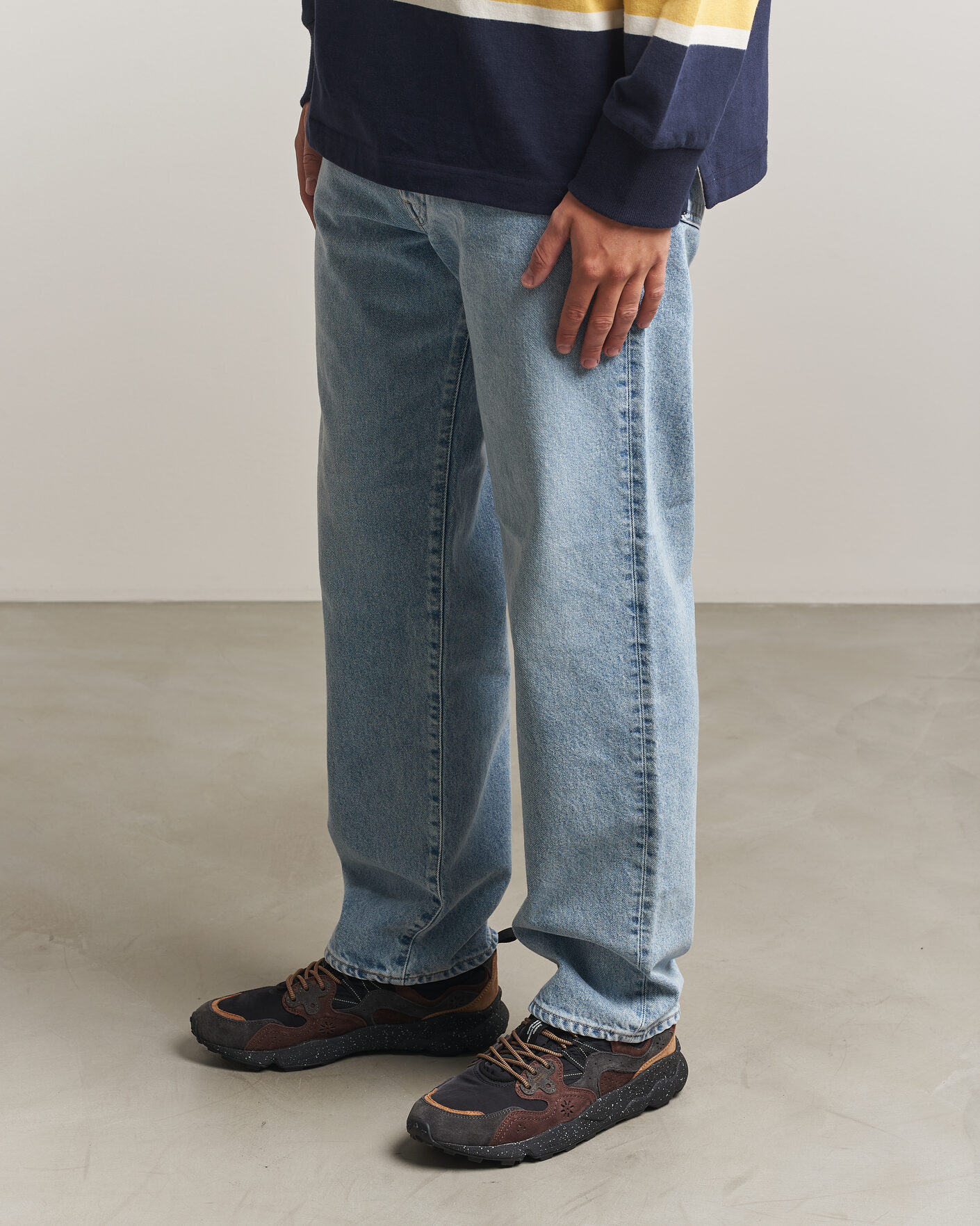 Homme | Baskets | Flower Mountain | Yamano 3 Suede/Nylon Sneaker Black/Brown
