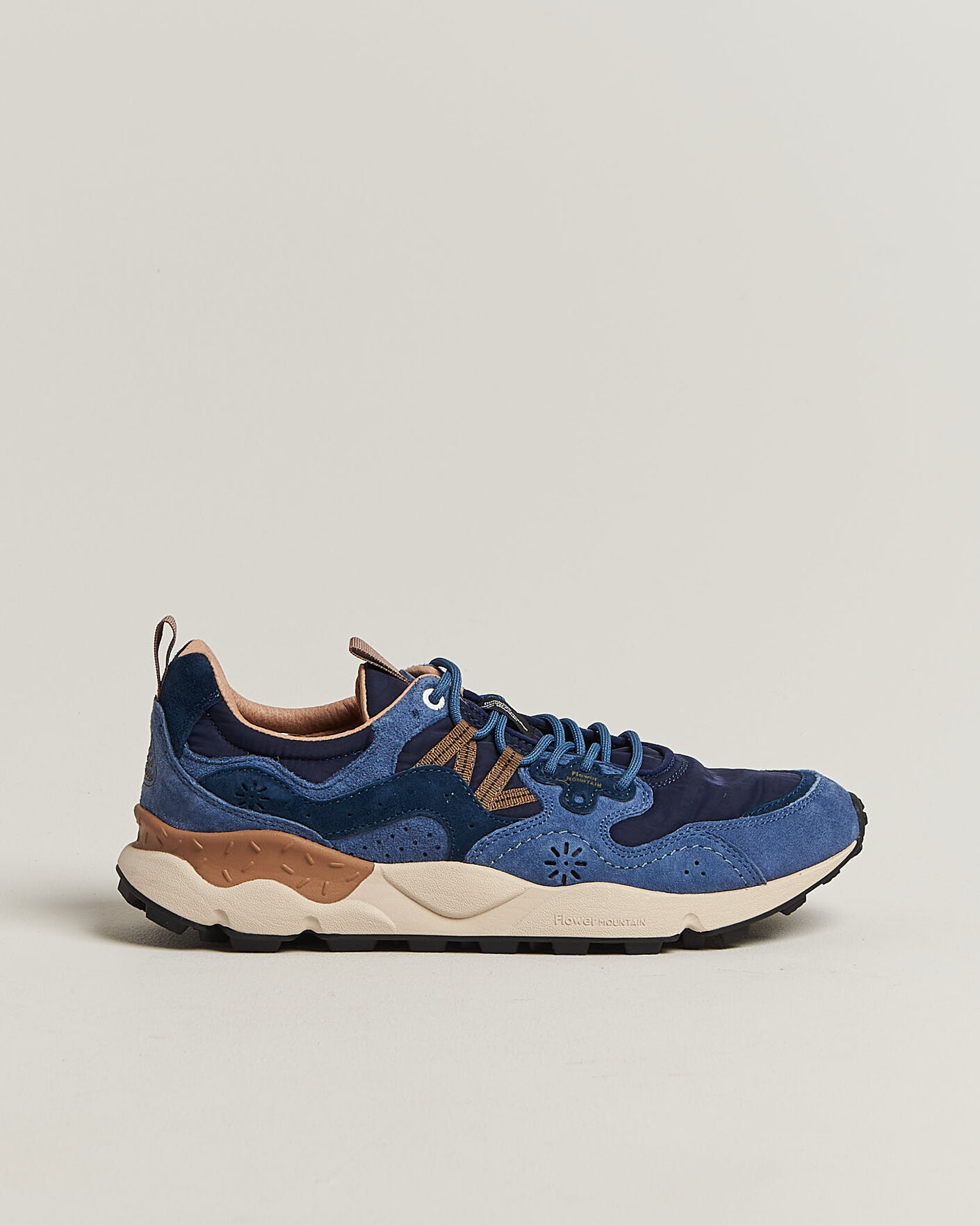 Homme | Baskets | Flower Mountain | Yamano 3 Suede/Nylon Sneaker Navy/Blue
