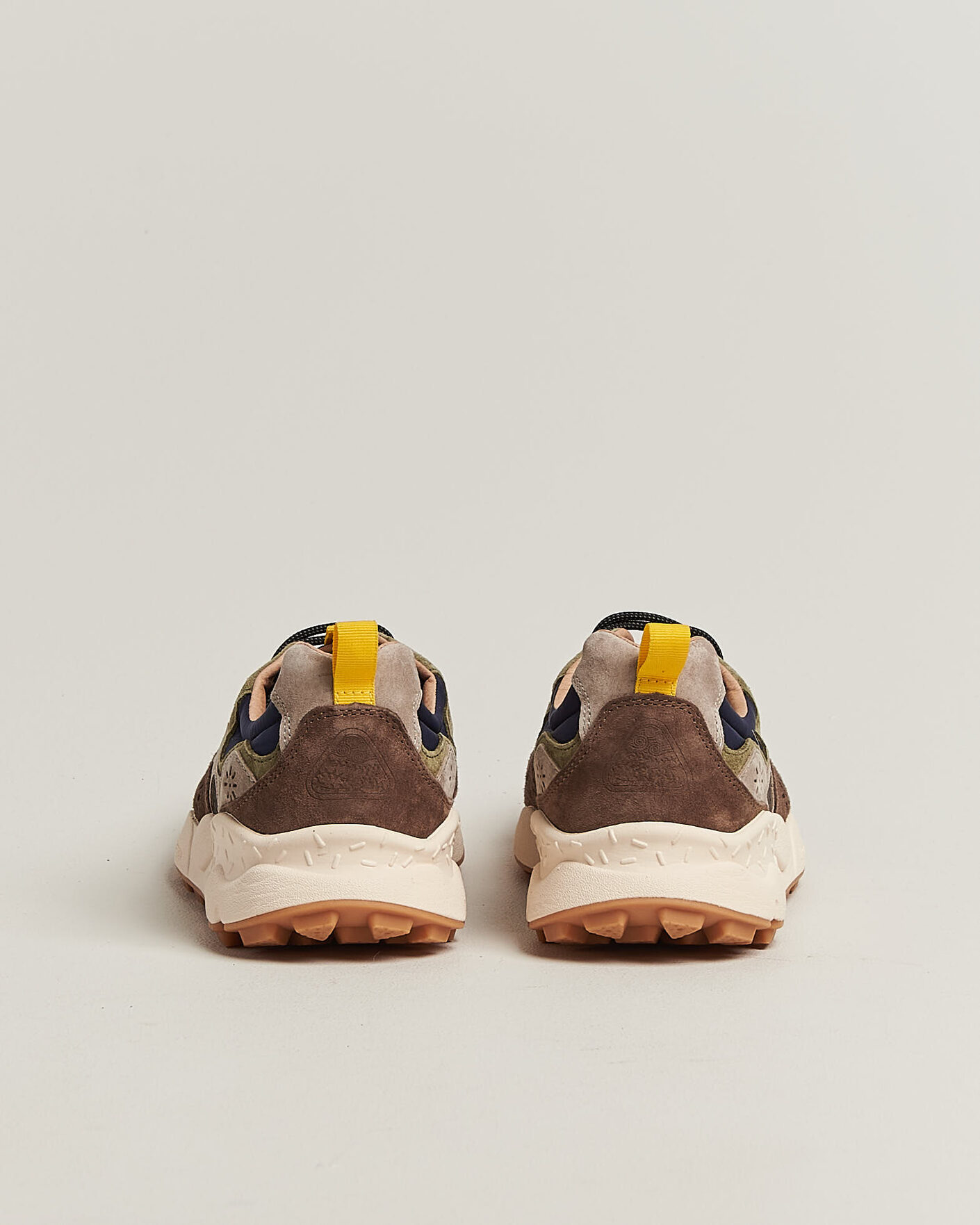 Homme | Baskets | Flower Mountain | Yamano 3 Suede/Nylon Sneaker Dark Grey/Brown