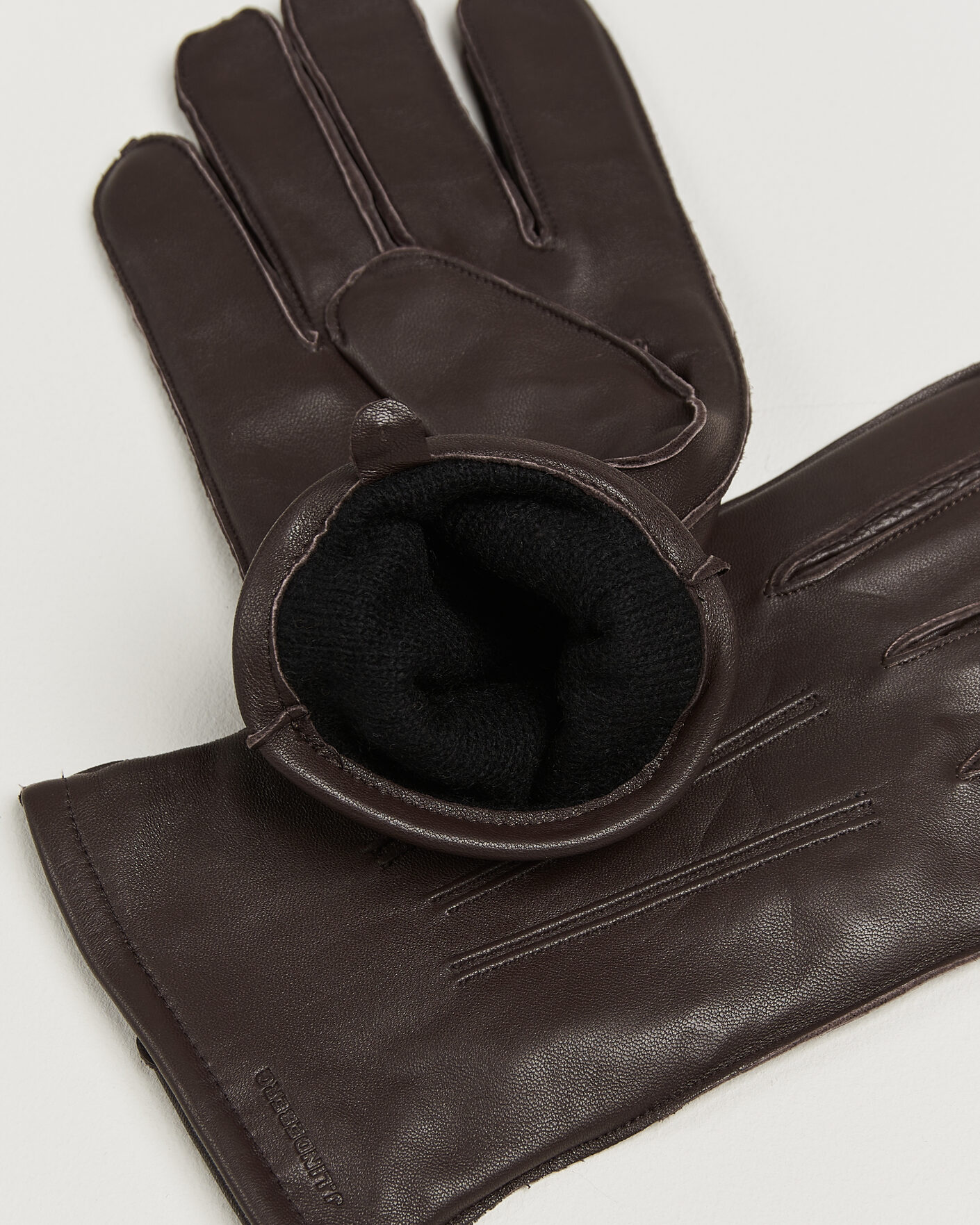 Homme | Gants | J.Lindeberg | Milo Leather Glove Seal Brown
