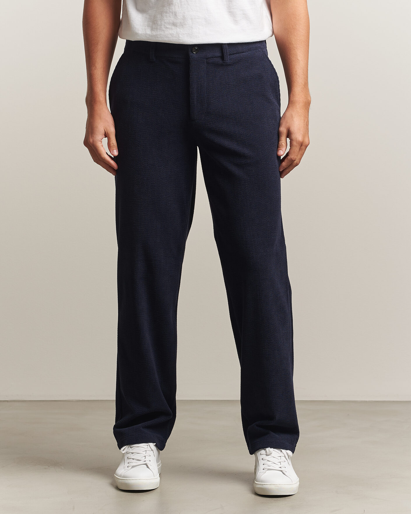 Homme | Pantalons | J.Lindeberg | Logan Drape Cord Pants JL Navy