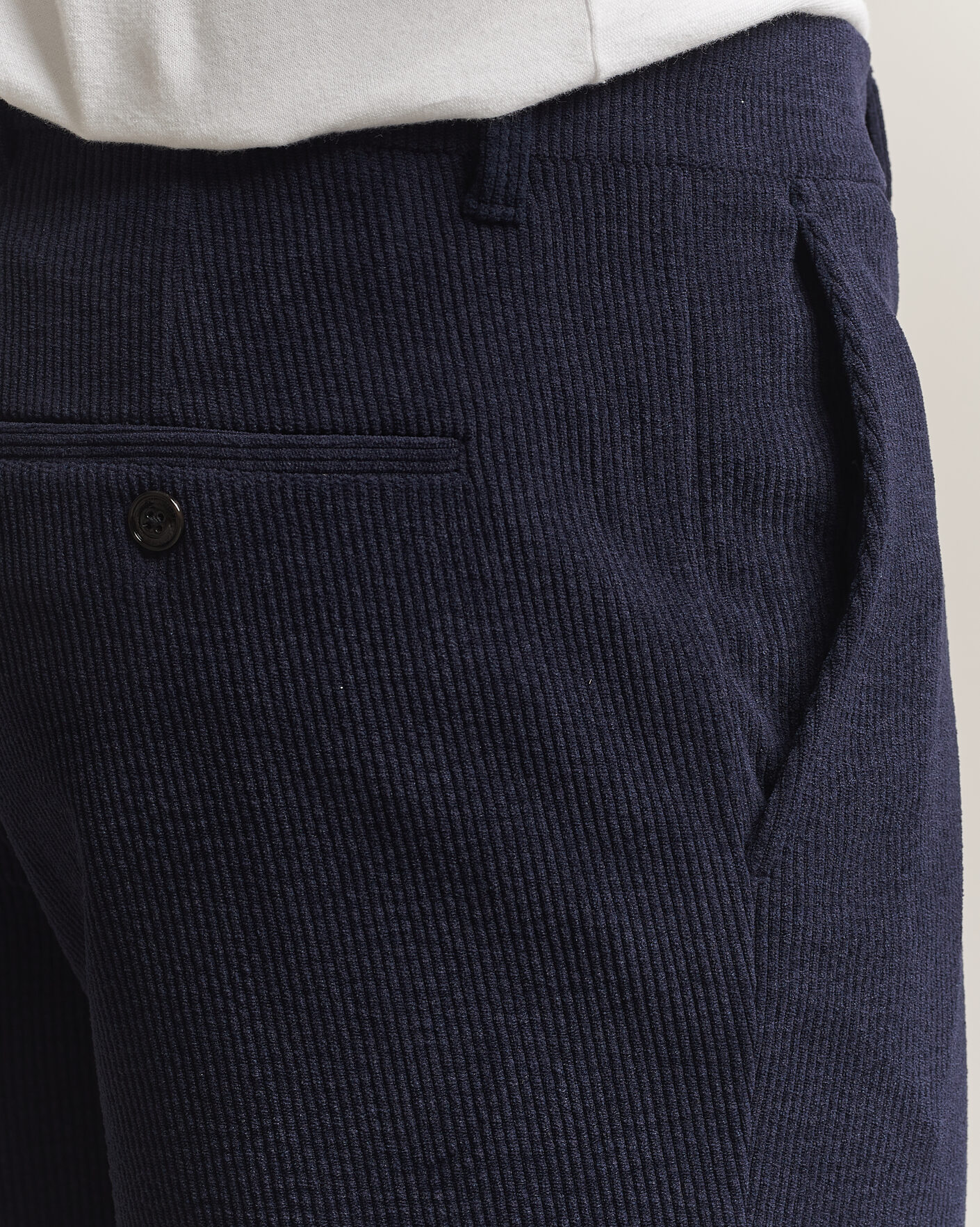 Homme | Pantalons | J.Lindeberg | Logan Drape Cord Pants JL Navy