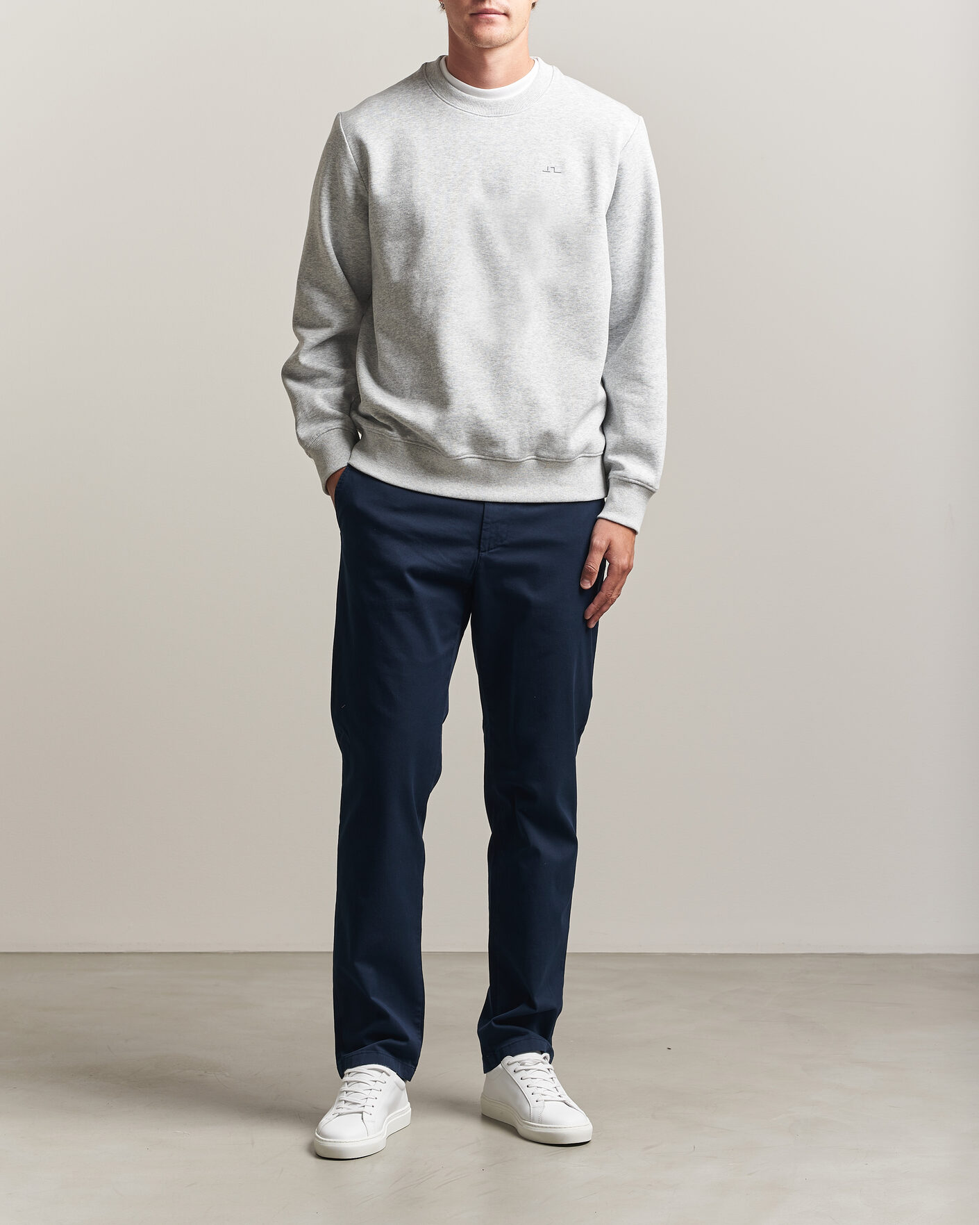 Homme | Pantalons | J.Lindeberg | Chaze Cotton Stretch Pants JL Navy