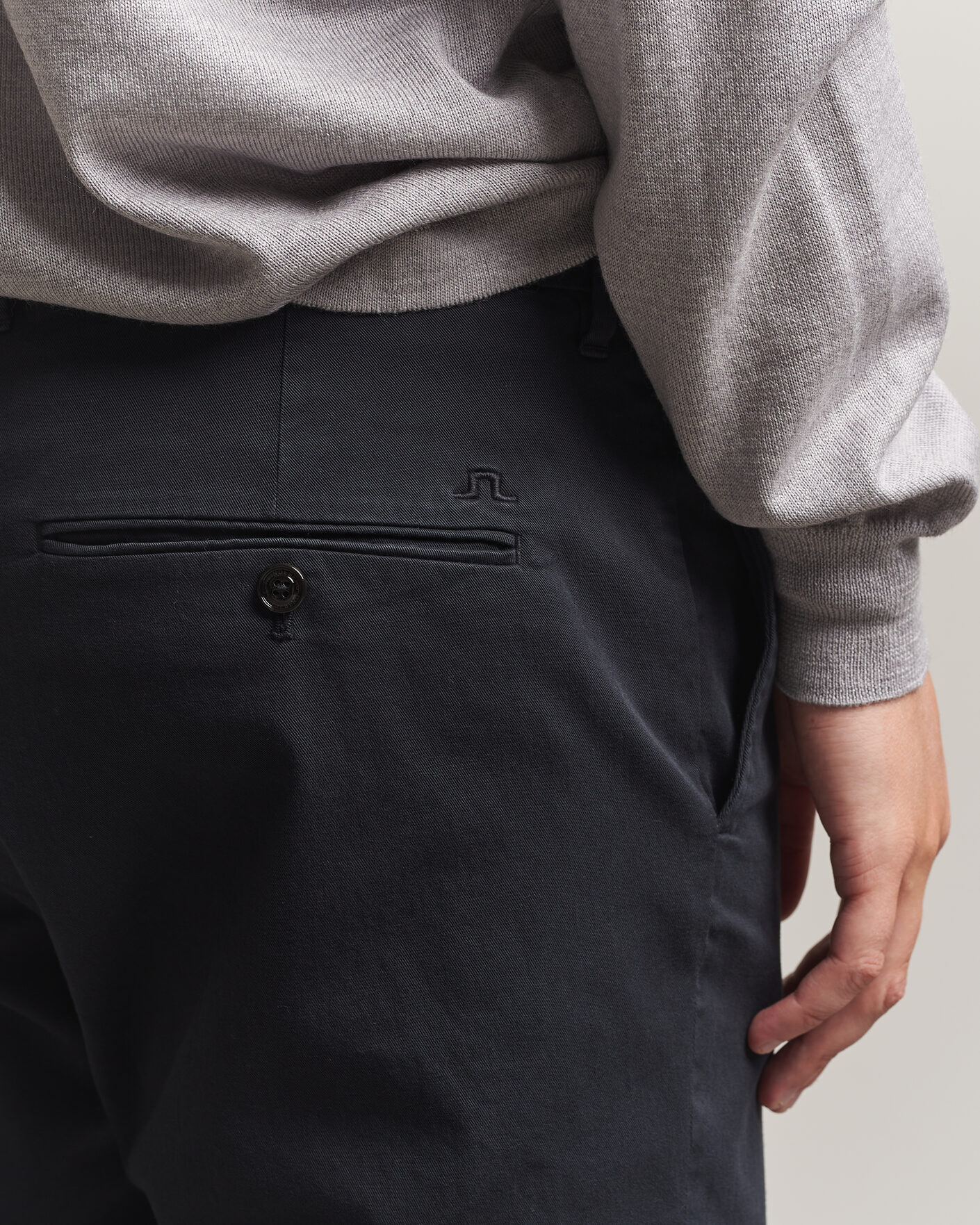 Homme | Pantalons | J.Lindeberg | Chaze Cotton Stretch Pants Black
