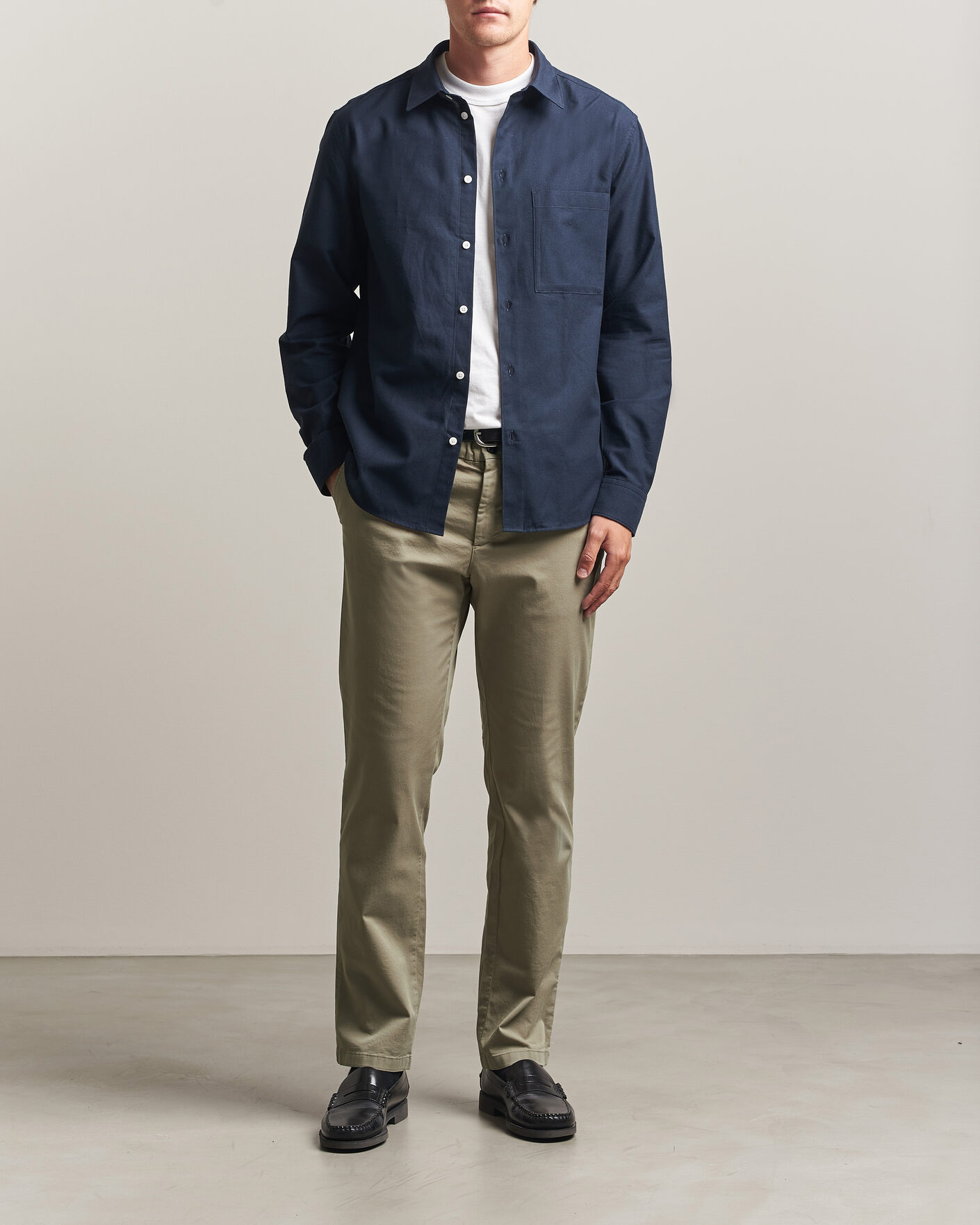 Homme | Pantalons | J.Lindeberg | Chaze Cotton Stretch Pants Brindle