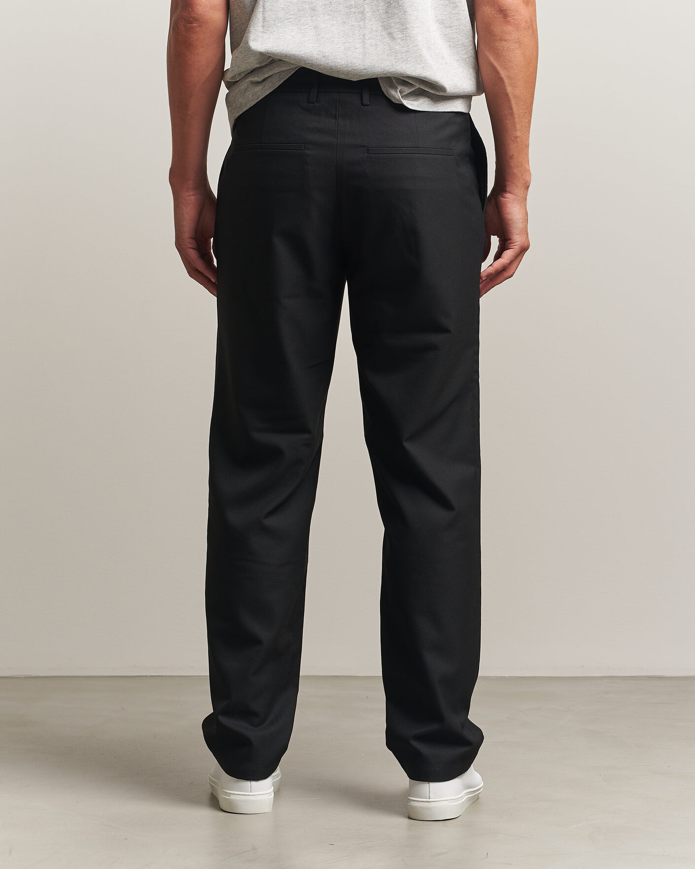 Homme | Pantalons | J.Lindeberg | Logan Brushed Twill Pants Black
