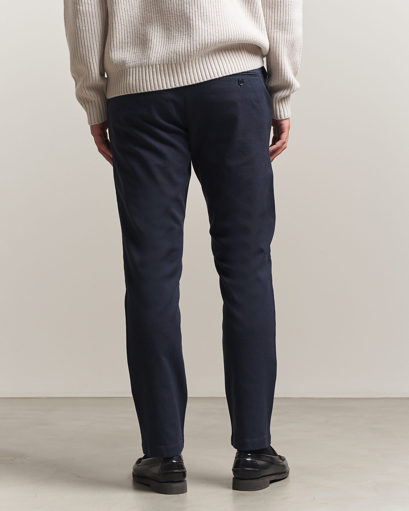 Homme | Pantalons | J.Lindeberg | Chase Stretch Flannel Trousers JL Navy