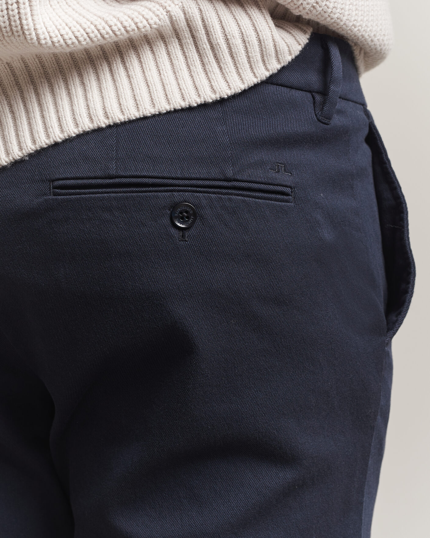 Homme | Pantalons | J.Lindeberg | Chase Stretch Flannel Trousers JL Navy