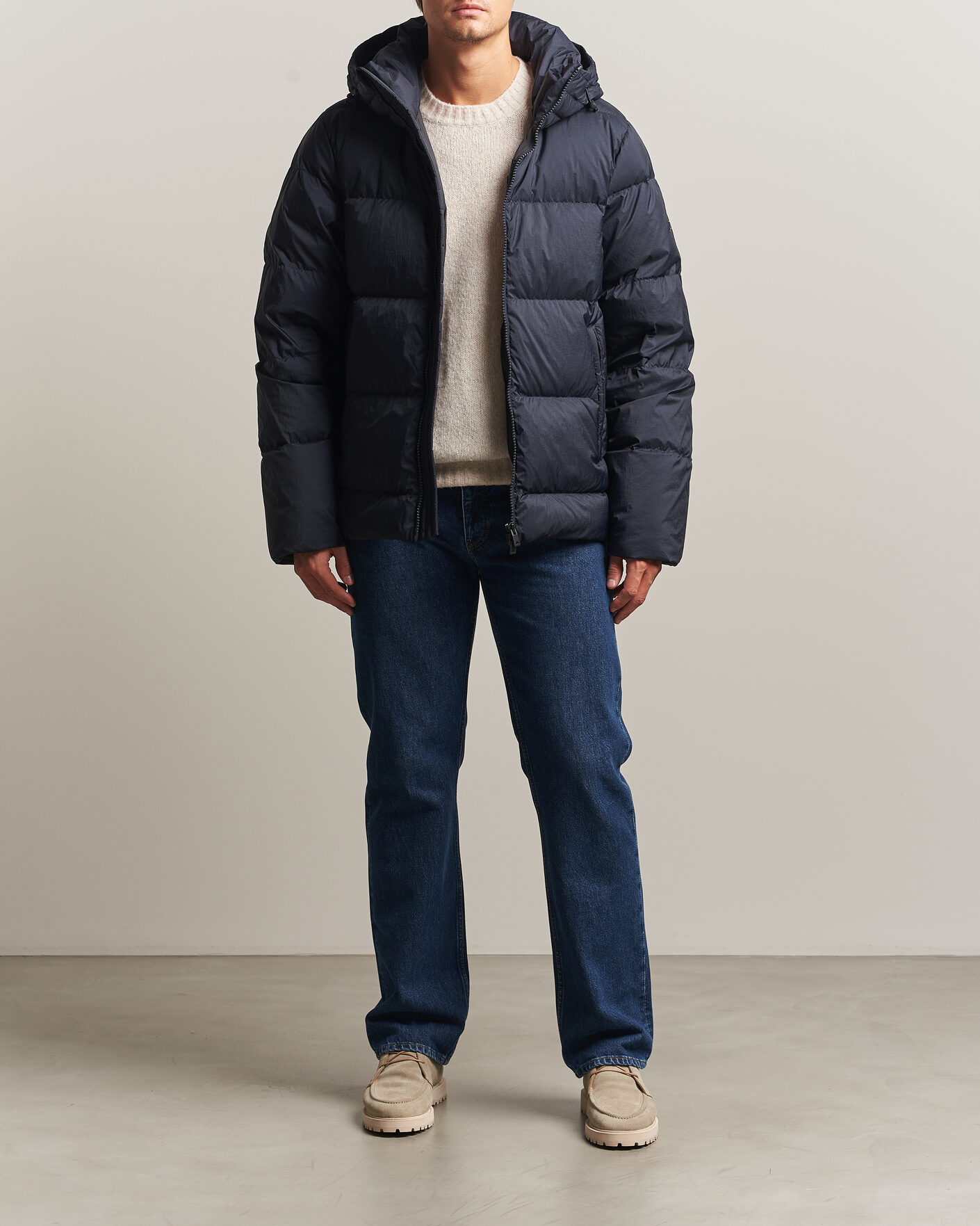 Homme | Manteaux Et Vestes | J.Lindeberg | Daryl Crinkle Down Jacket JL Navy
