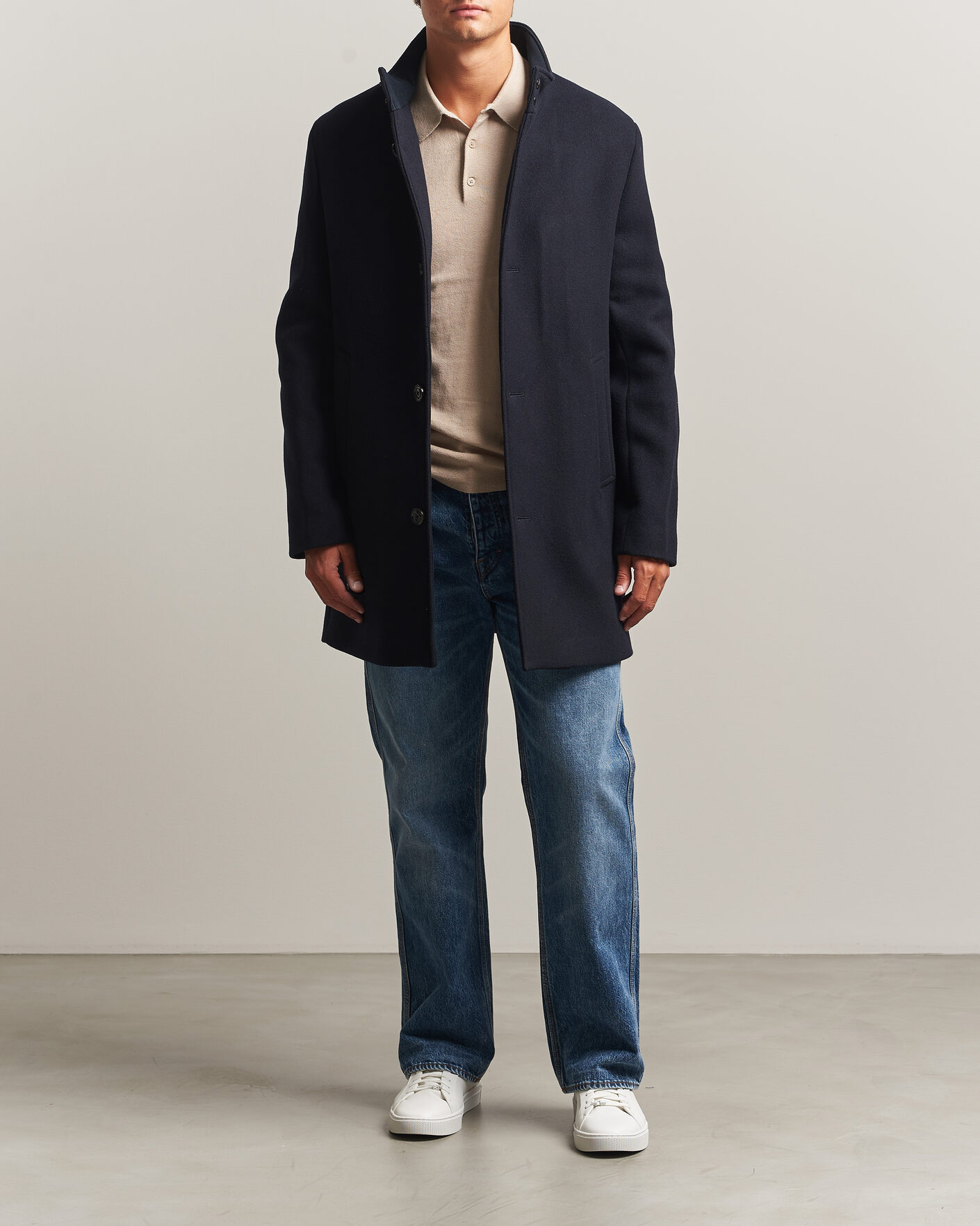Homme | Manteaux Et Vestes | J.Lindeberg | Lexon Wool Coat JL Navy