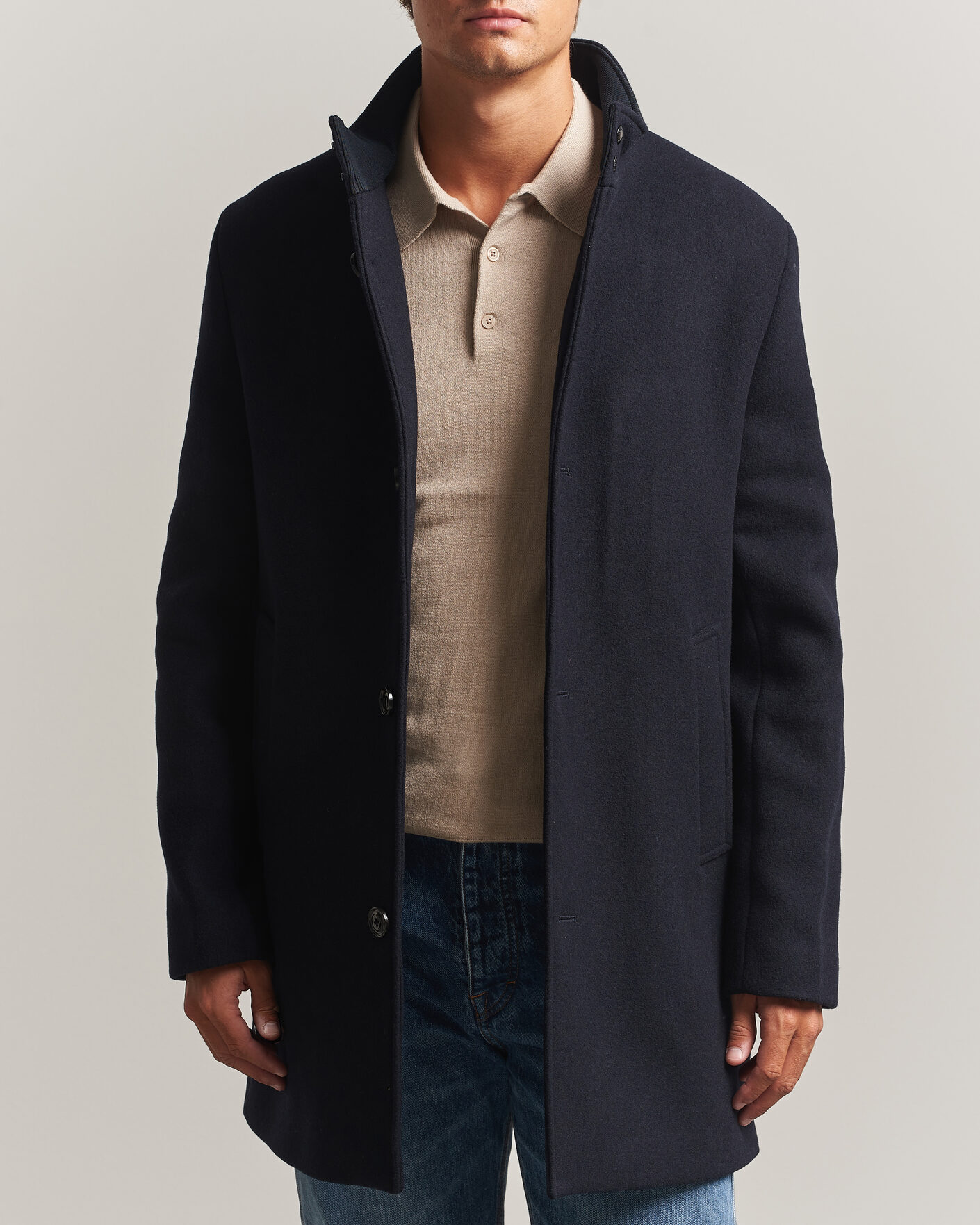 Homme | Manteaux Et Vestes | J.Lindeberg | Lexon Wool Coat JL Navy