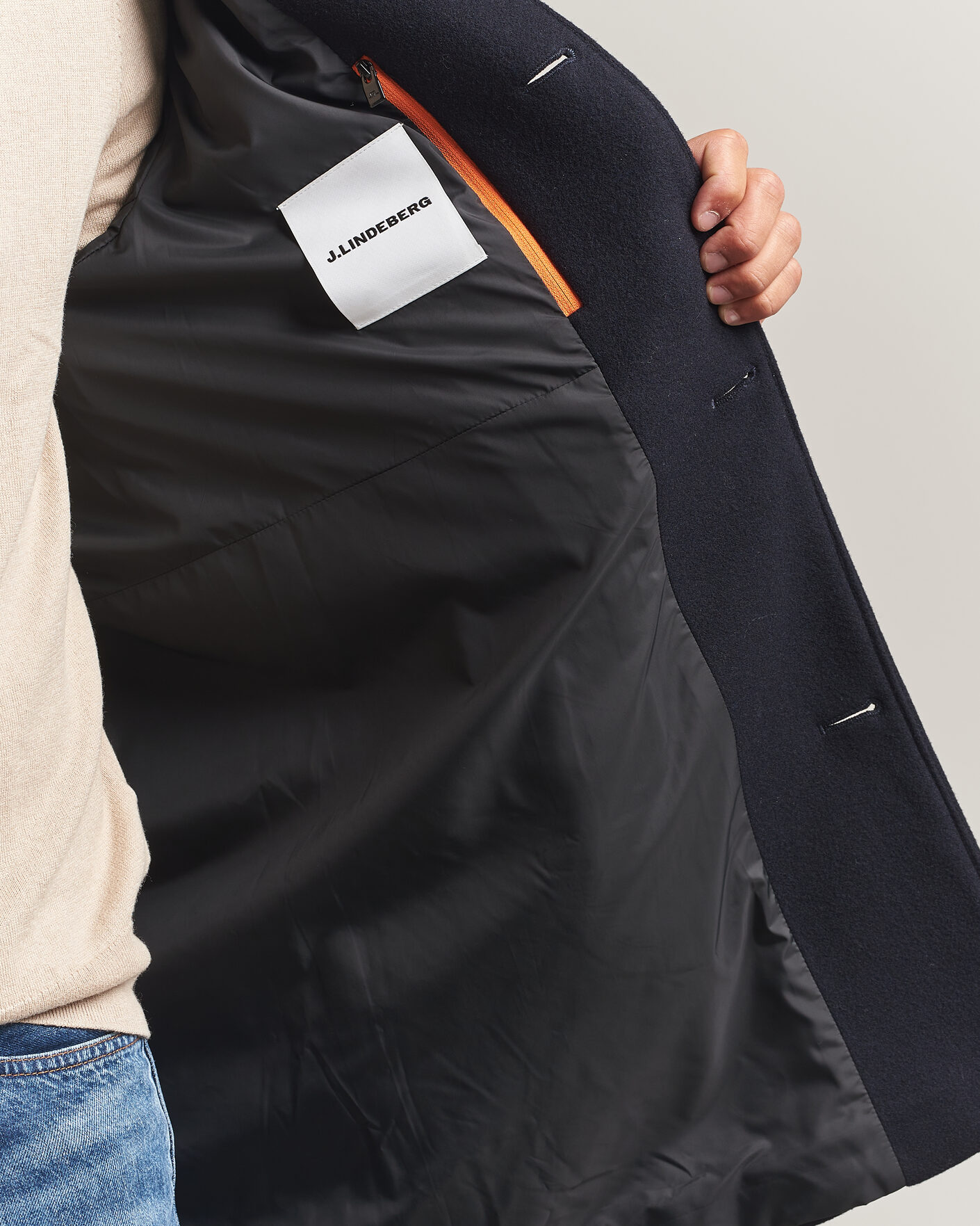 Homme | Manteaux Et Vestes | J.Lindeberg | Lexon Wool Coat JL Navy