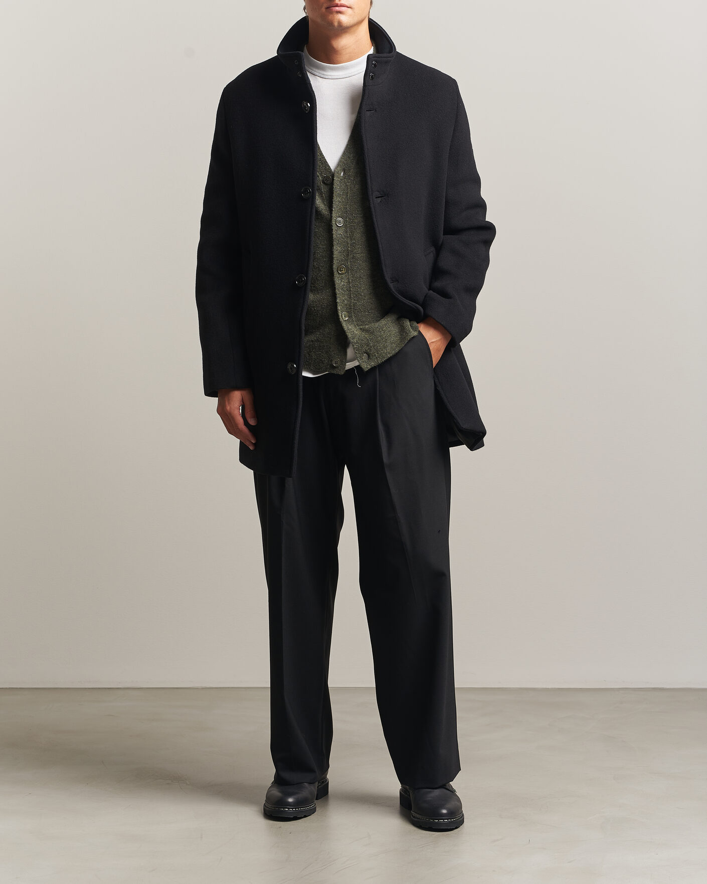 Homme | Manteaux Et Vestes | J.Lindeberg | Lexon Wool Coat Black