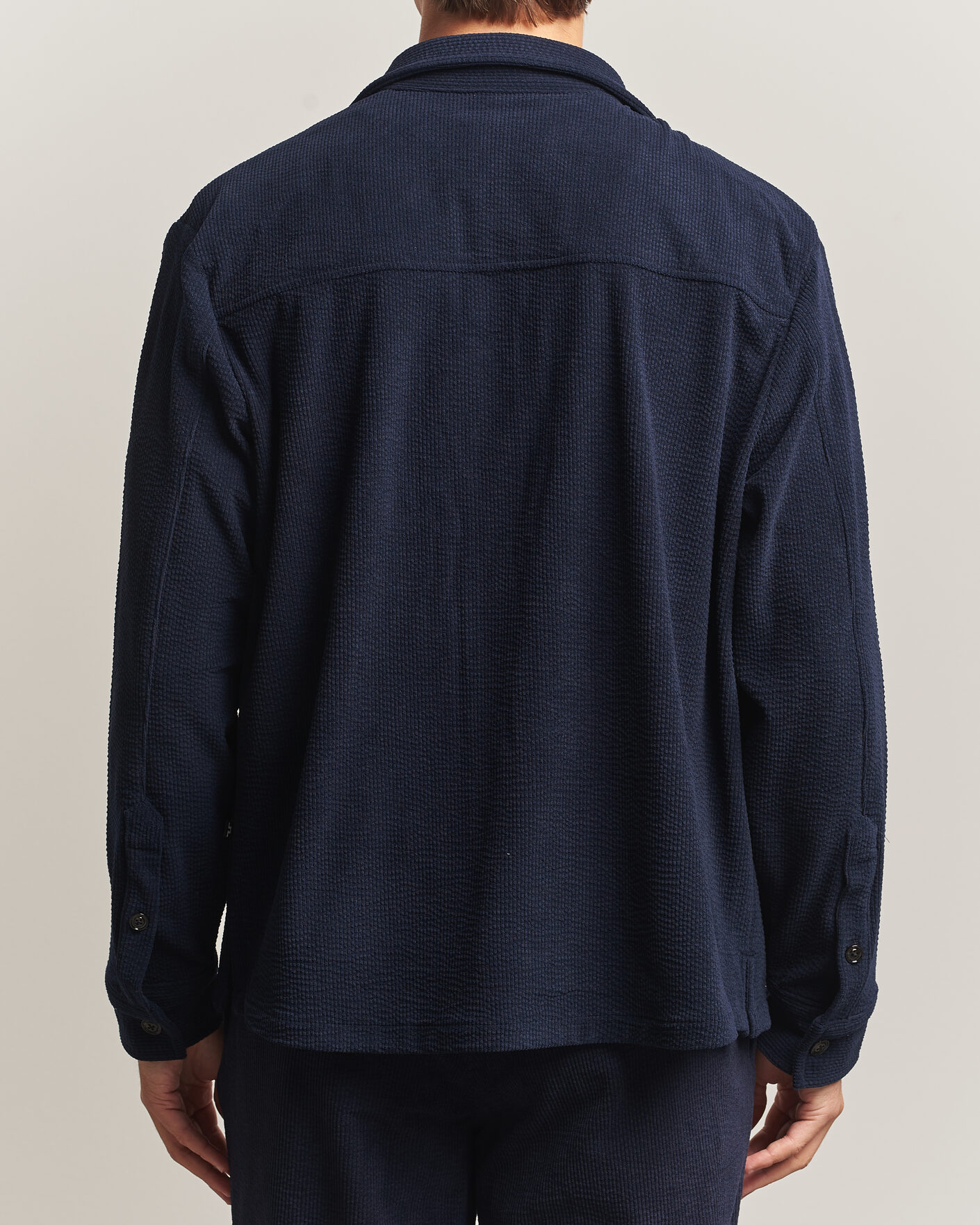Homme | Chemises | J.Lindeberg | Finnigan Drape Cord Overshirt JL Navy