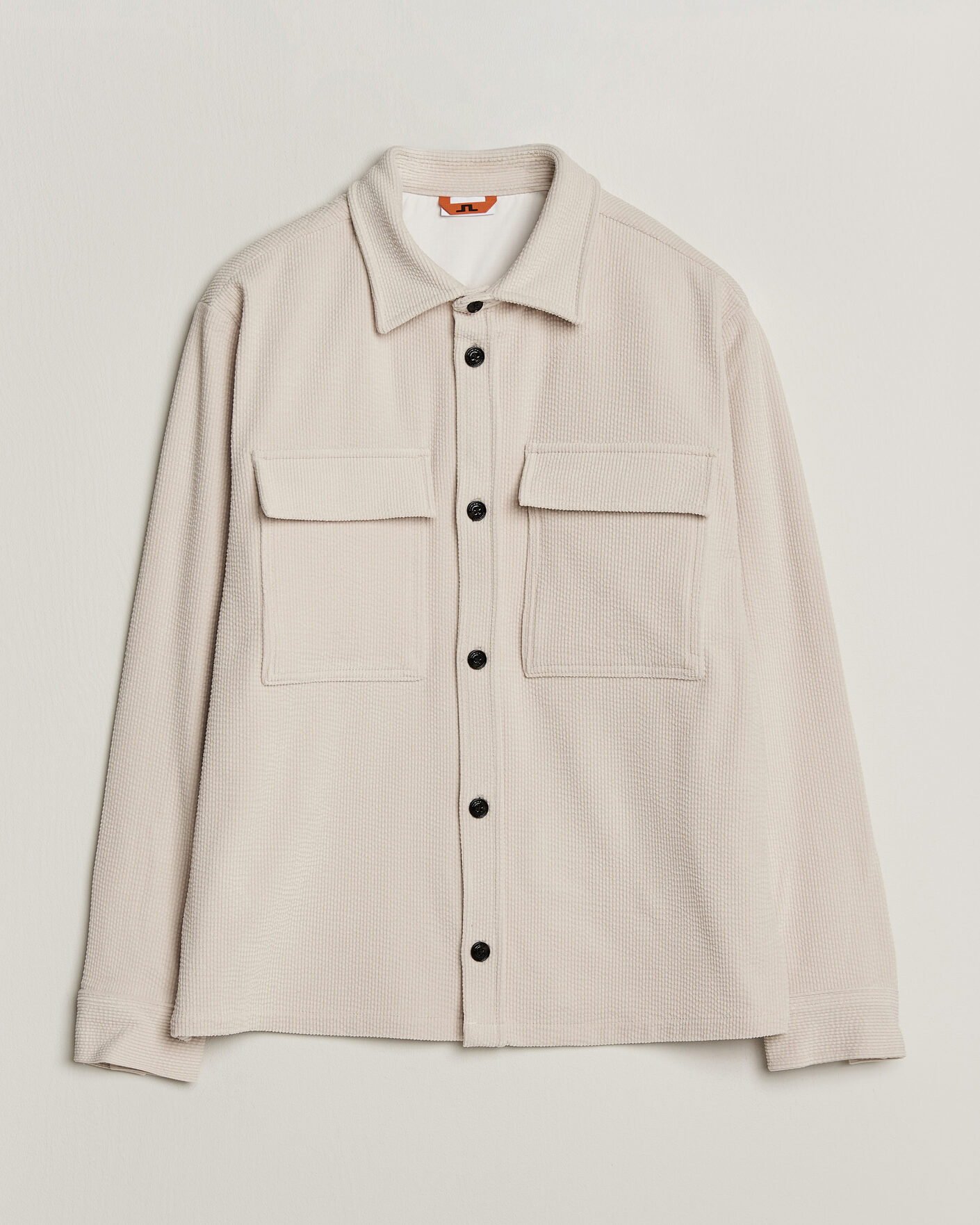 Homme | Chemises | J.Lindeberg | Finnigan Drape Cord Overshirt Moonbeam