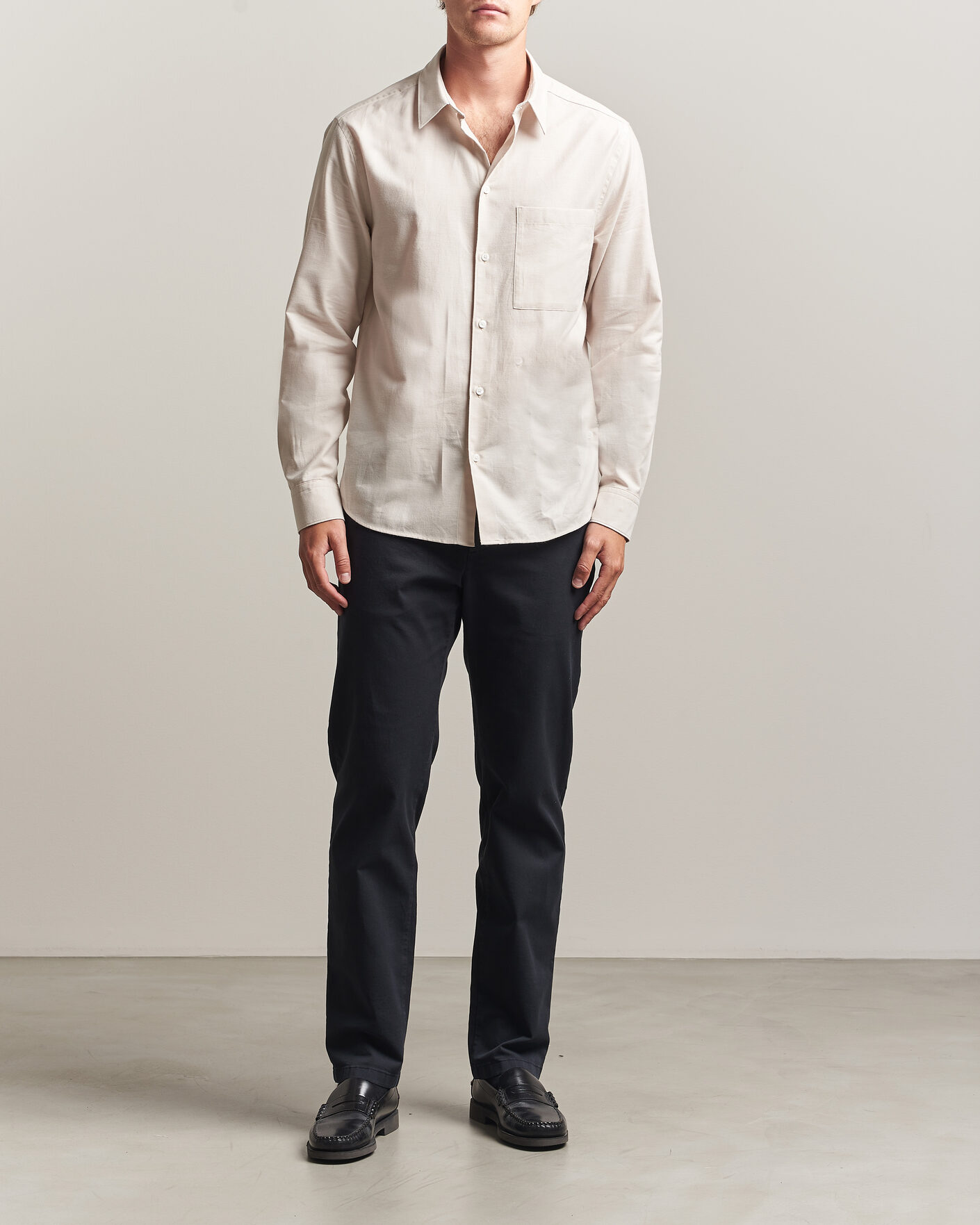 Homme | Chemises | J.Lindeberg | Marlon Flannel Shirt Moonbeam