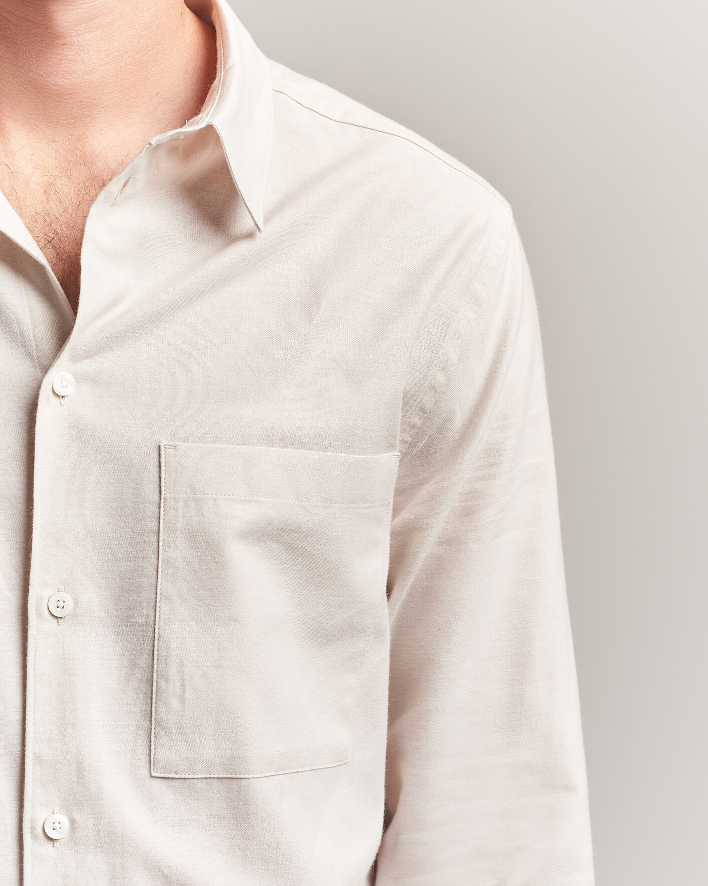 Homme | Chemises | J.Lindeberg | Marlon Flannel Shirt Moonbeam