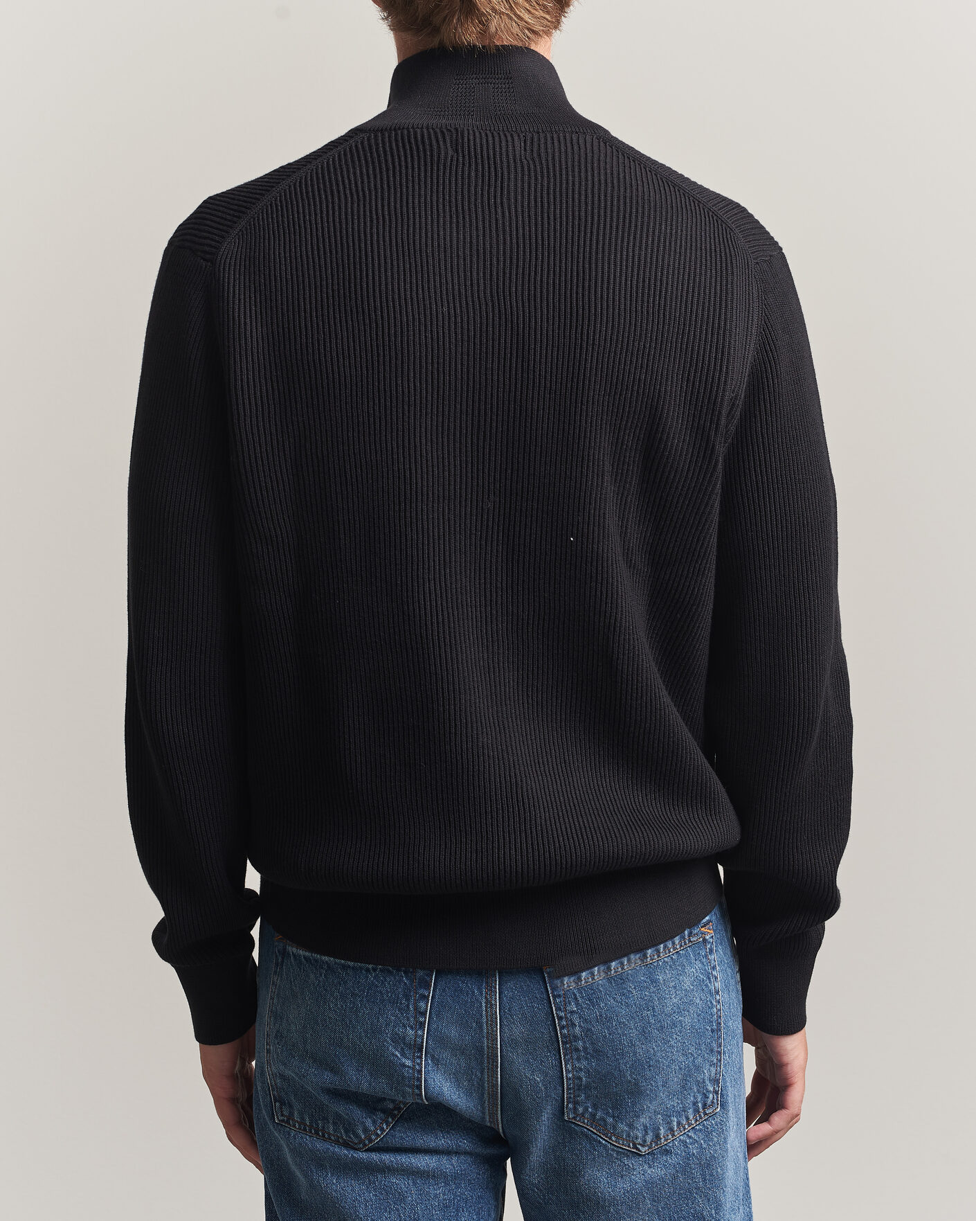 Homme | Pulls Et Tricots | J.Lindeberg | Alexis Cotton Full Zip Black