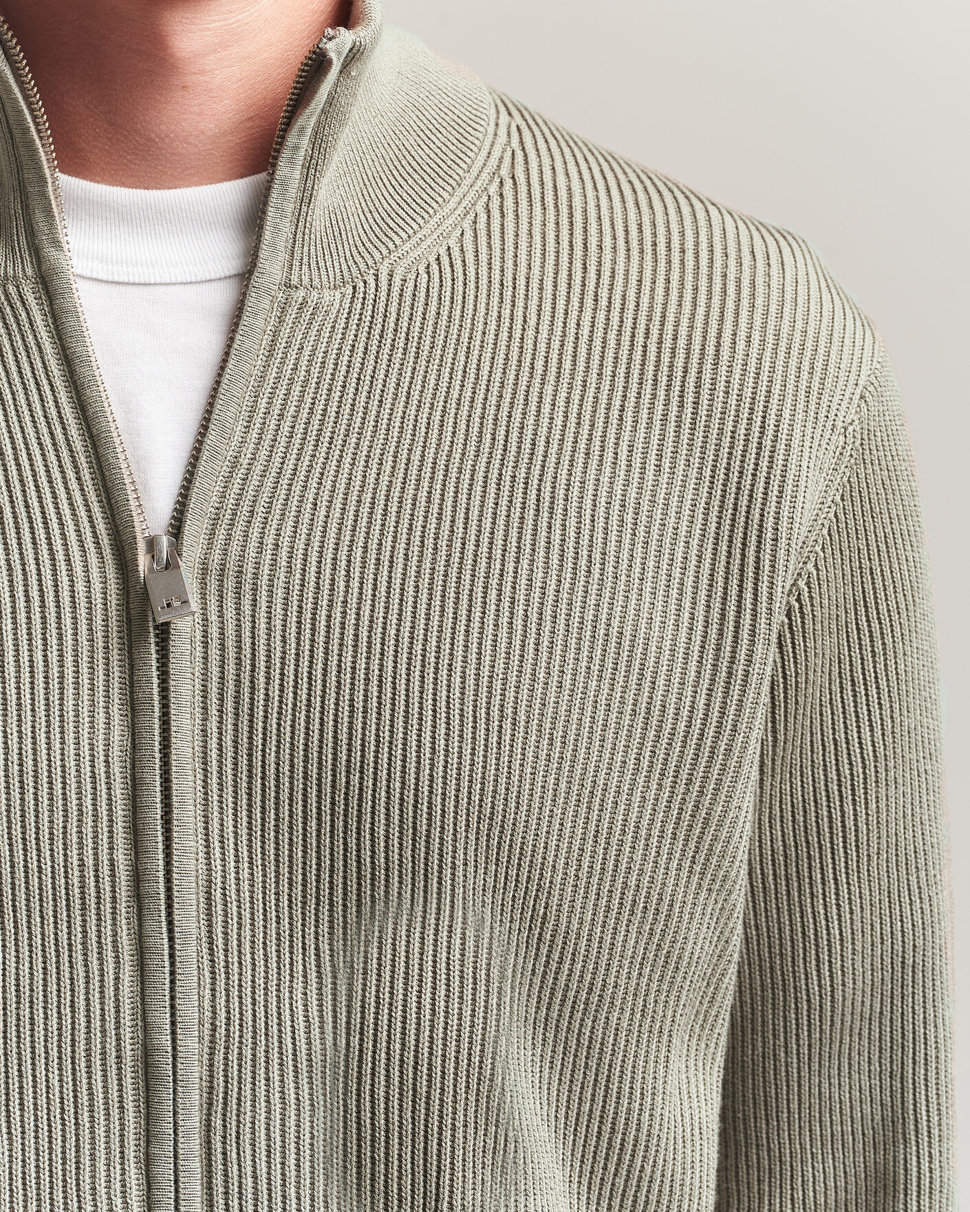 Homme | Pulls Et Tricots | J.Lindeberg | Alexis Cotton Full Zip Brindle