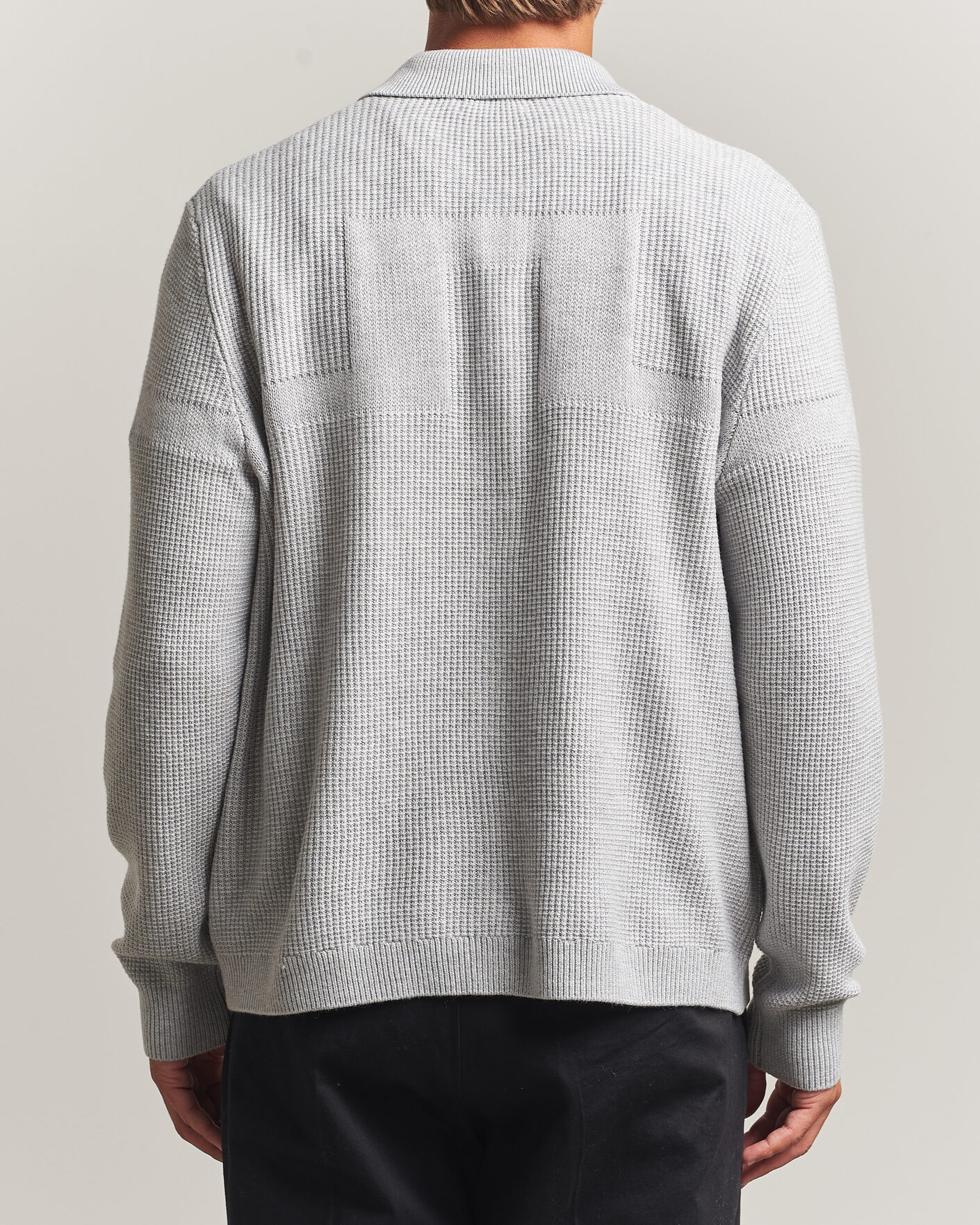Homme | Pulls Et Tricots | J.Lindeberg | Willem Knitted Cardigan Light Grey Melange