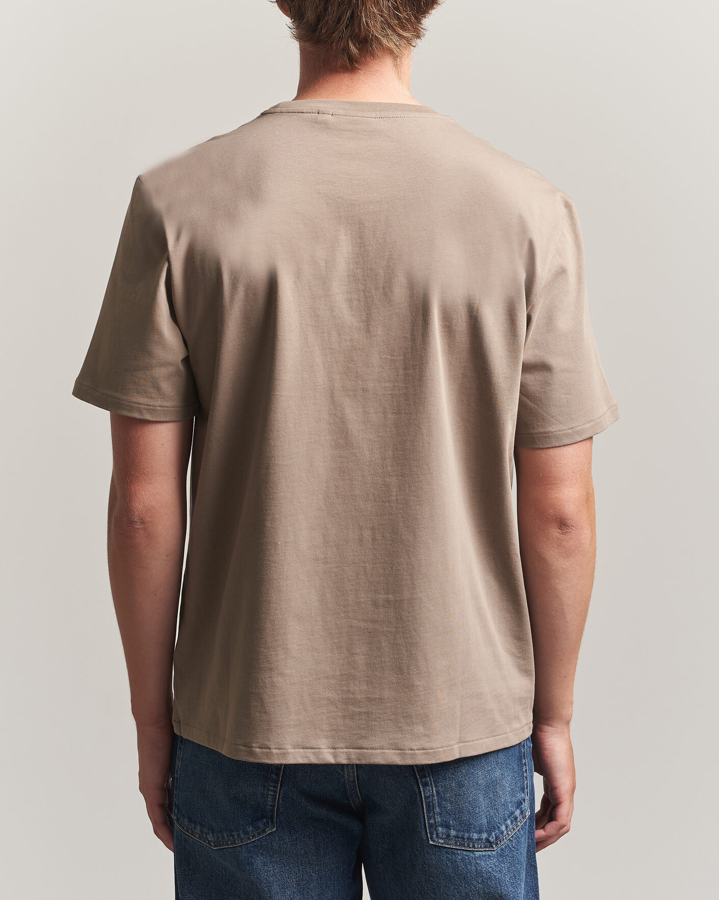 Homme | T-shirts | J.Lindeberg | Alpha Crew Neck T-Shirt Brindle