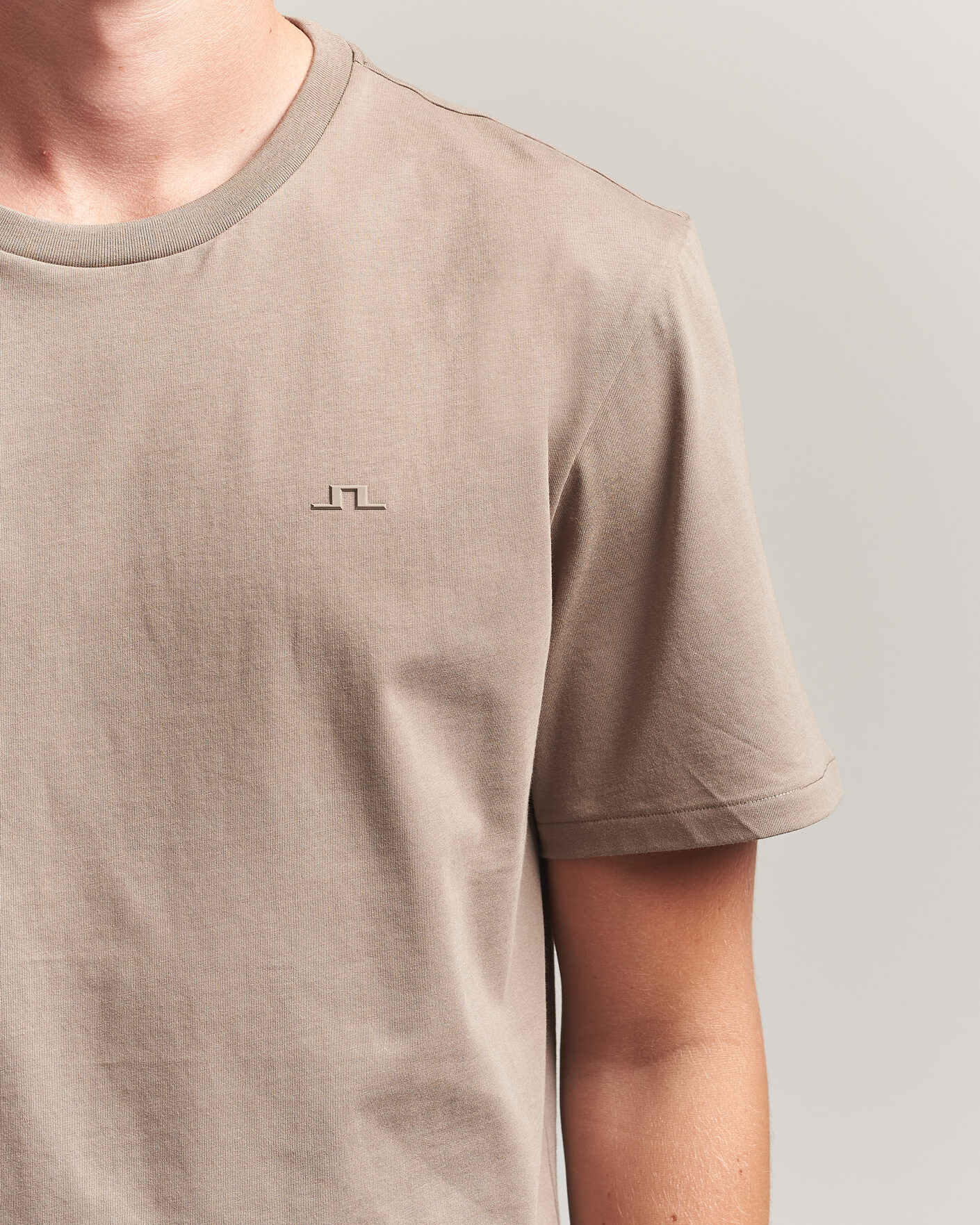 Homme | T-shirts | J.Lindeberg | Alpha Crew Neck T-Shirt Brindle