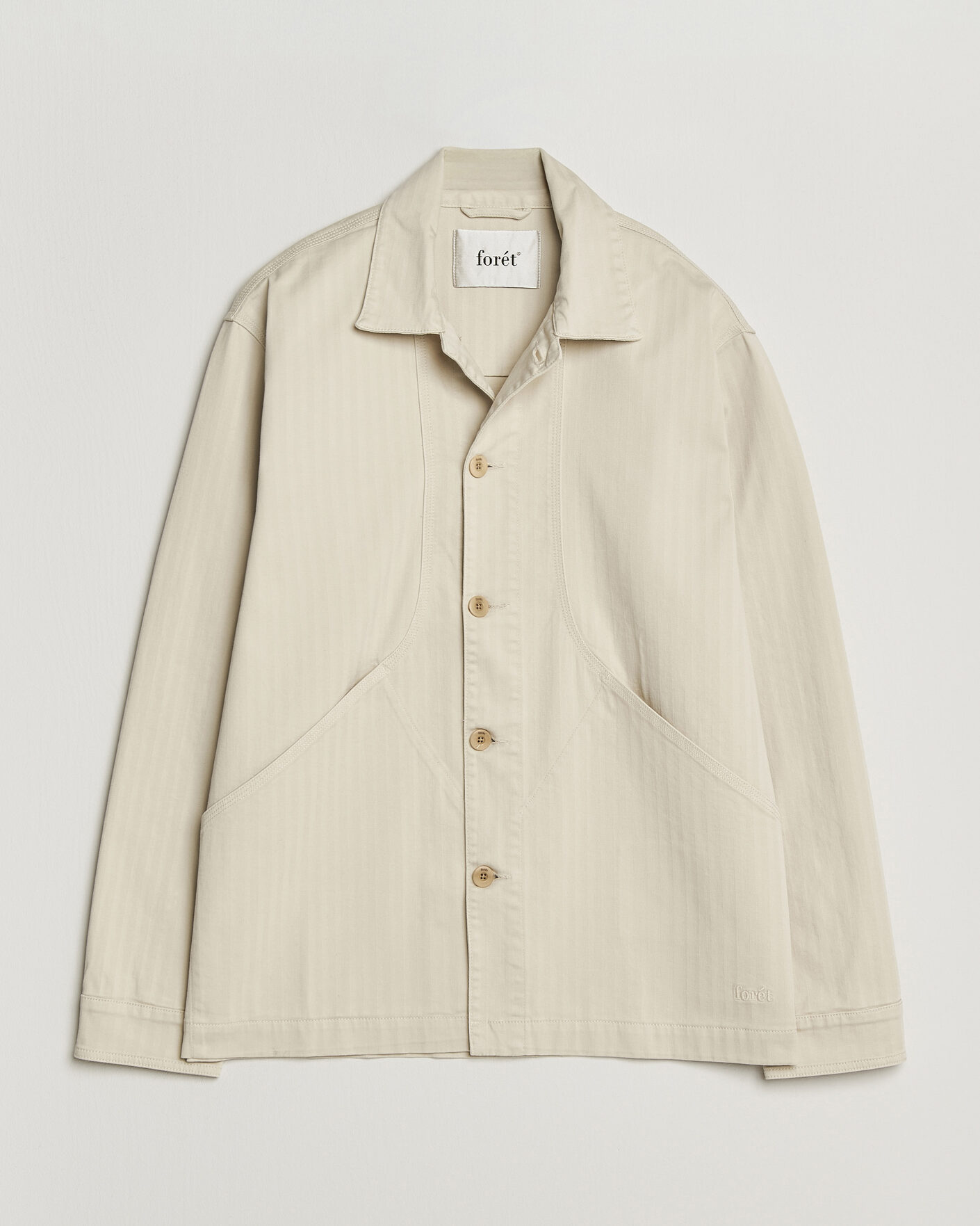 Homme | Chemises | Forét | Berry Herringbone Overshirt Oat