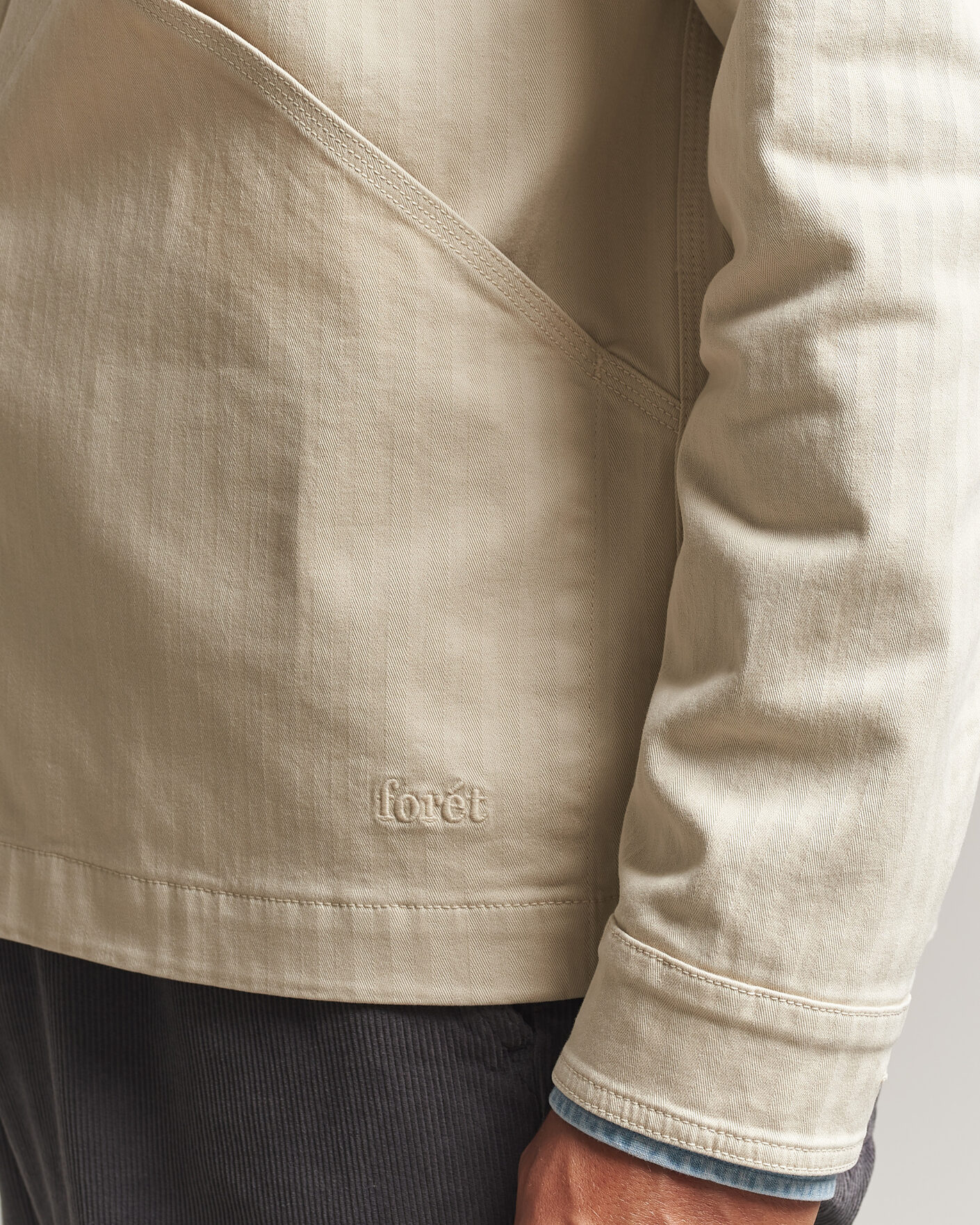 Homme | Chemises | Forét | Berry Herringbone Overshirt Oat