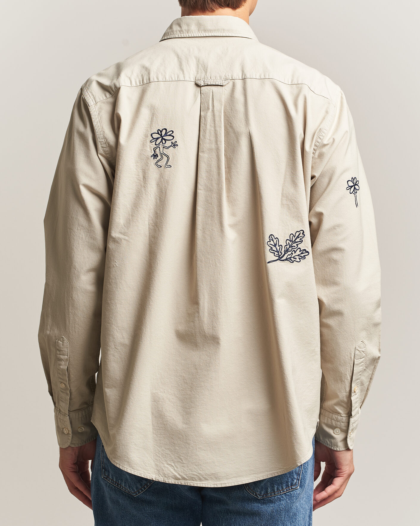 Homme | Chemises | Forét | Maple Embroidery Oxford Shirt Oat