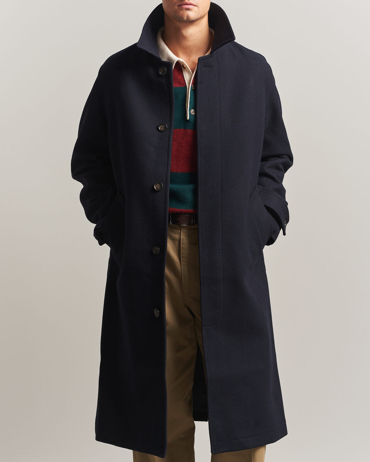 Homme | Manteaux Et Vestes | Forét | Pine Wool Coat Navy