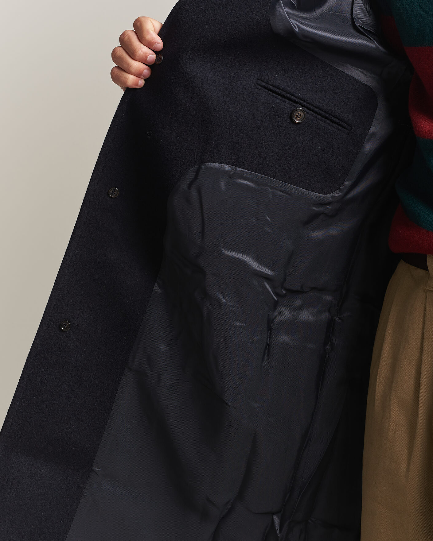 Homme | Manteaux Et Vestes | Forét | Pine Wool Coat Navy