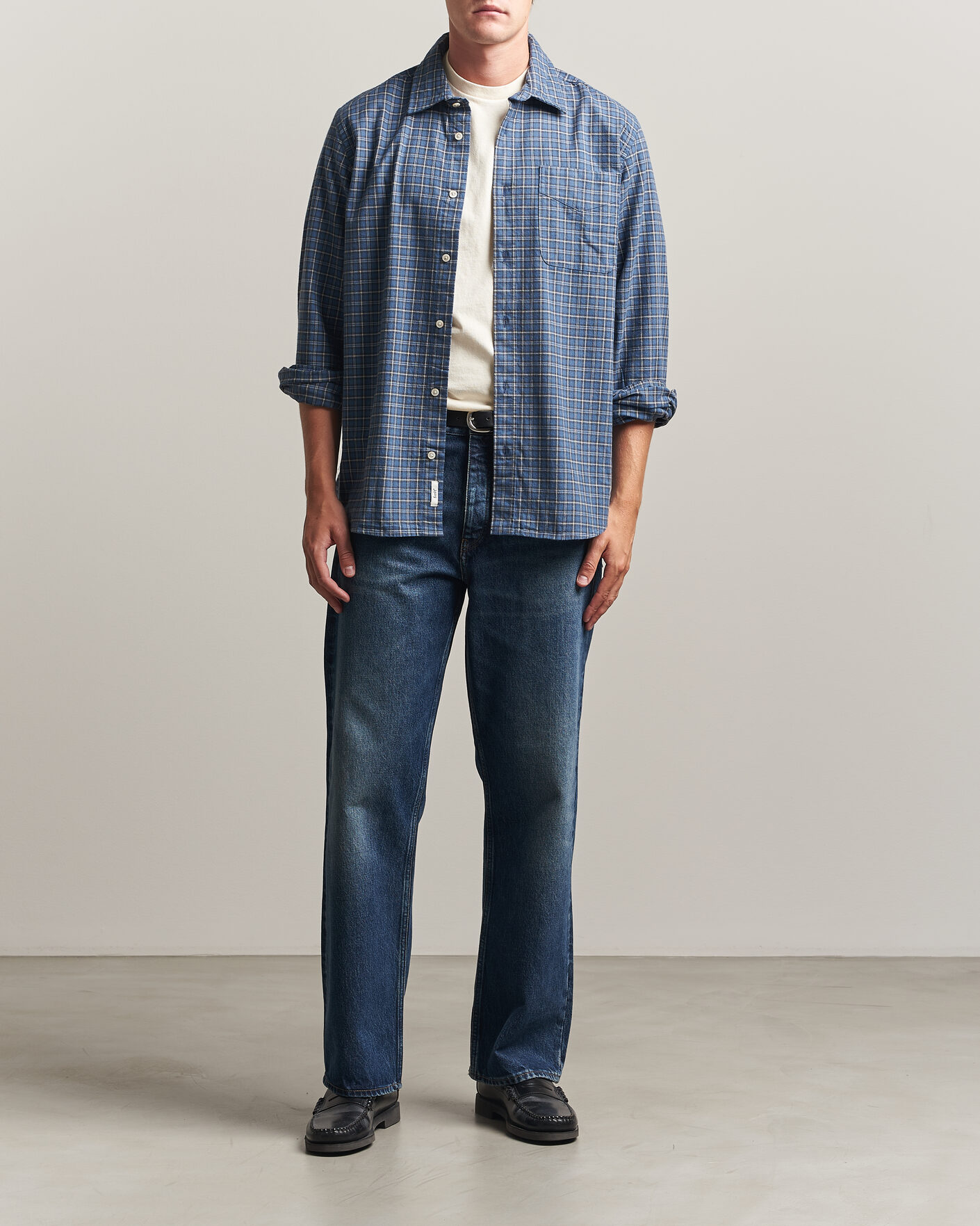 Homme | Chemises | Forét | Ridge Flannel Check Shirt Navy