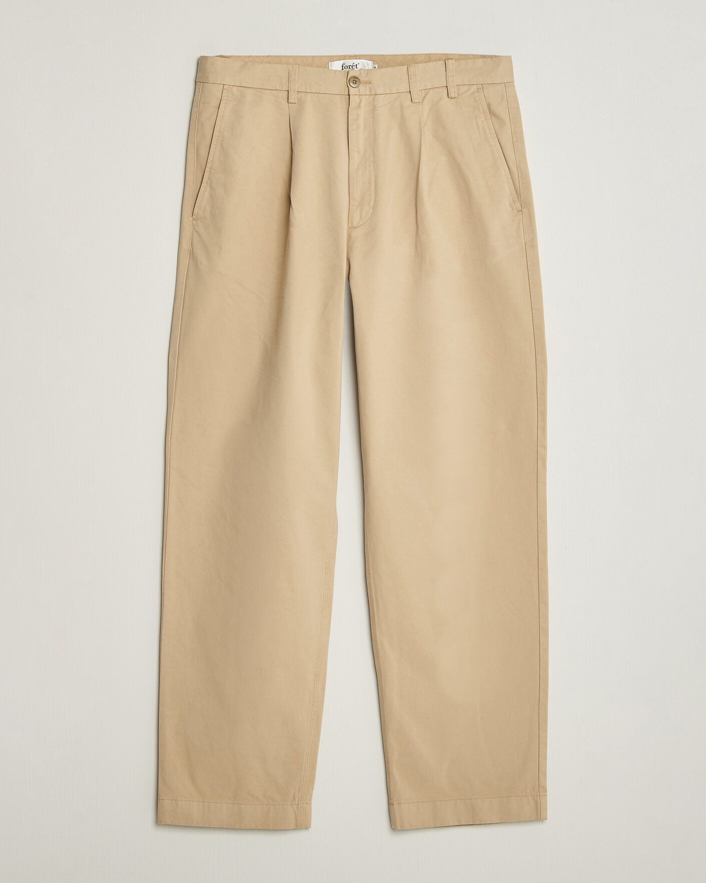 Homme | Pantalons | Forét | Writer Relaxed Fit Pleated Pants Uniform Khaki