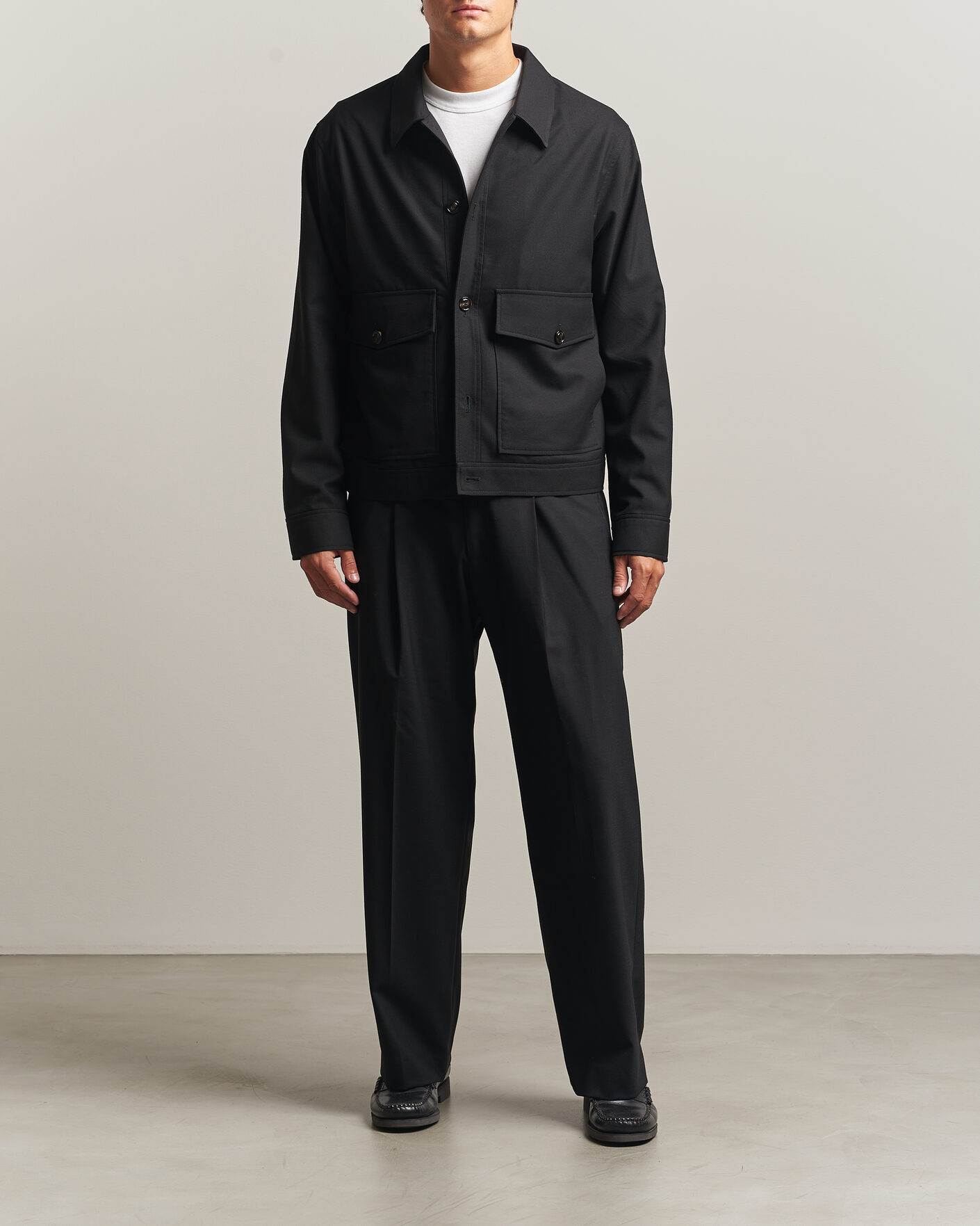 Homme | Manteaux Et Vestes | J.Lindeberg | Jevin Brushed Twill Jacket Black
